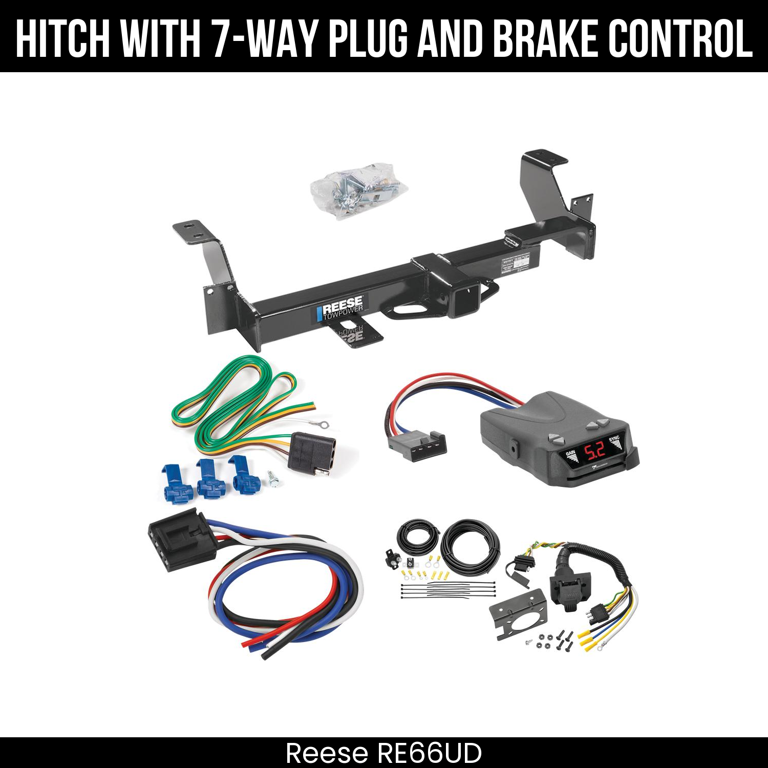 Trailer Hitch , 7-Way , Tekonsha Brakeman IV Brake Control