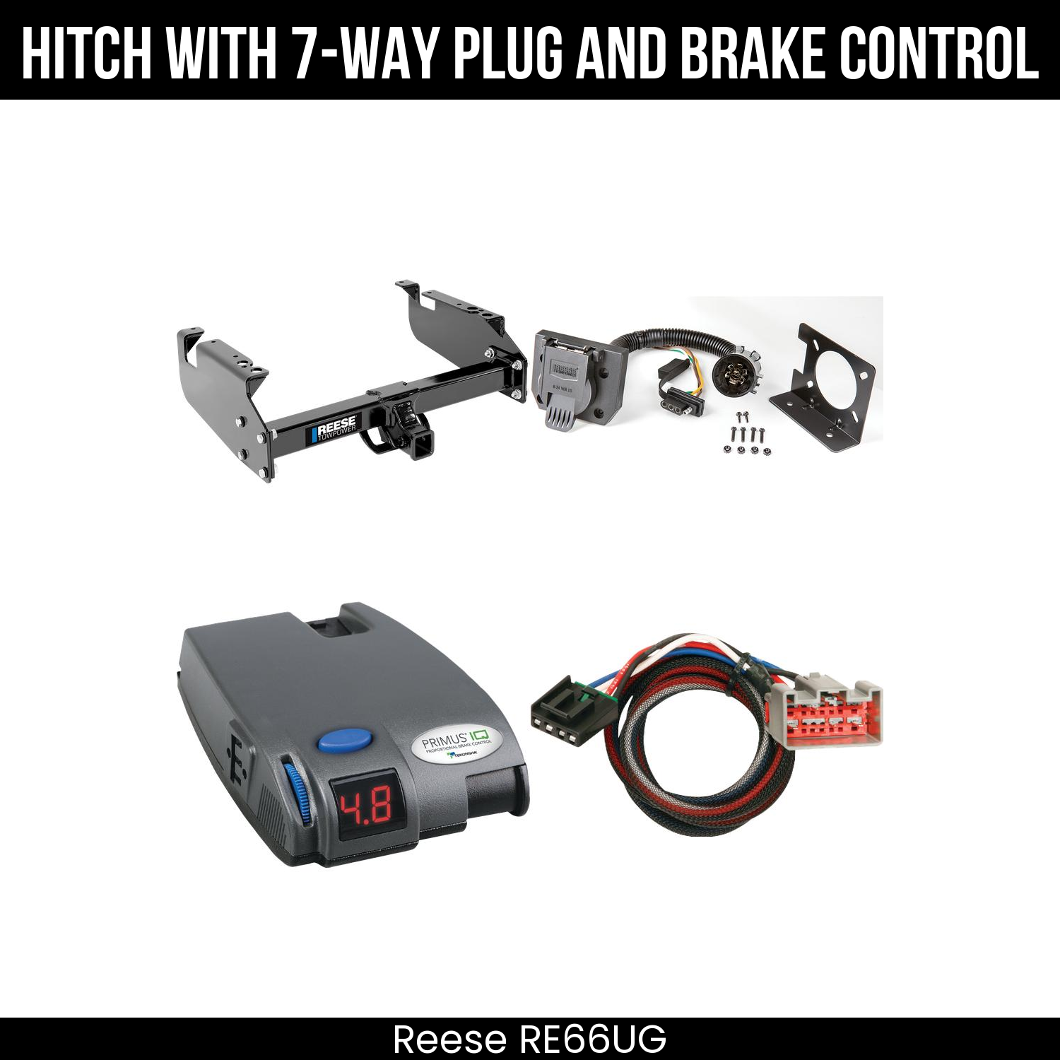 Trailer Hitch , 7-Way , Tekonsha Primus IQ Brake Control