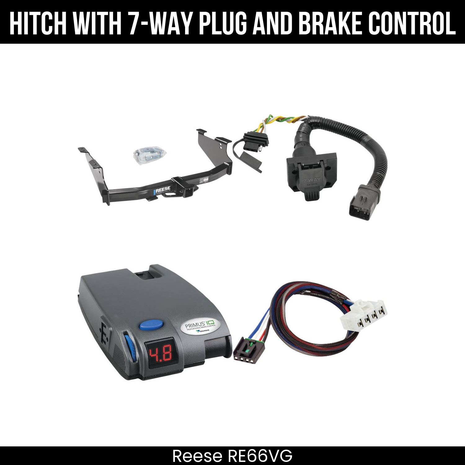 Trailer Hitch , 7-Way , Tekonsha Primus IQ Brake Control