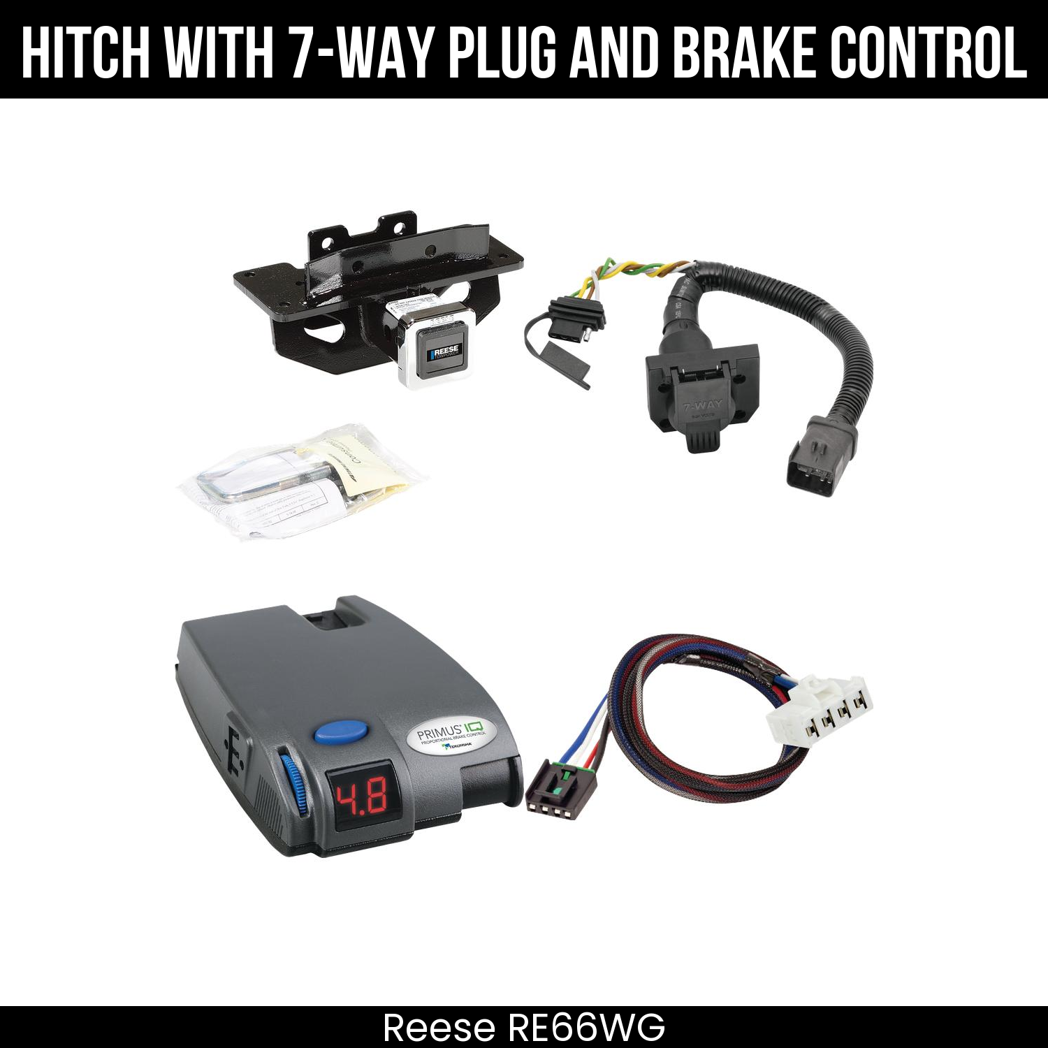 Trailer Hitch , 7-Way , Tekonsha Primus IQ Brake Control