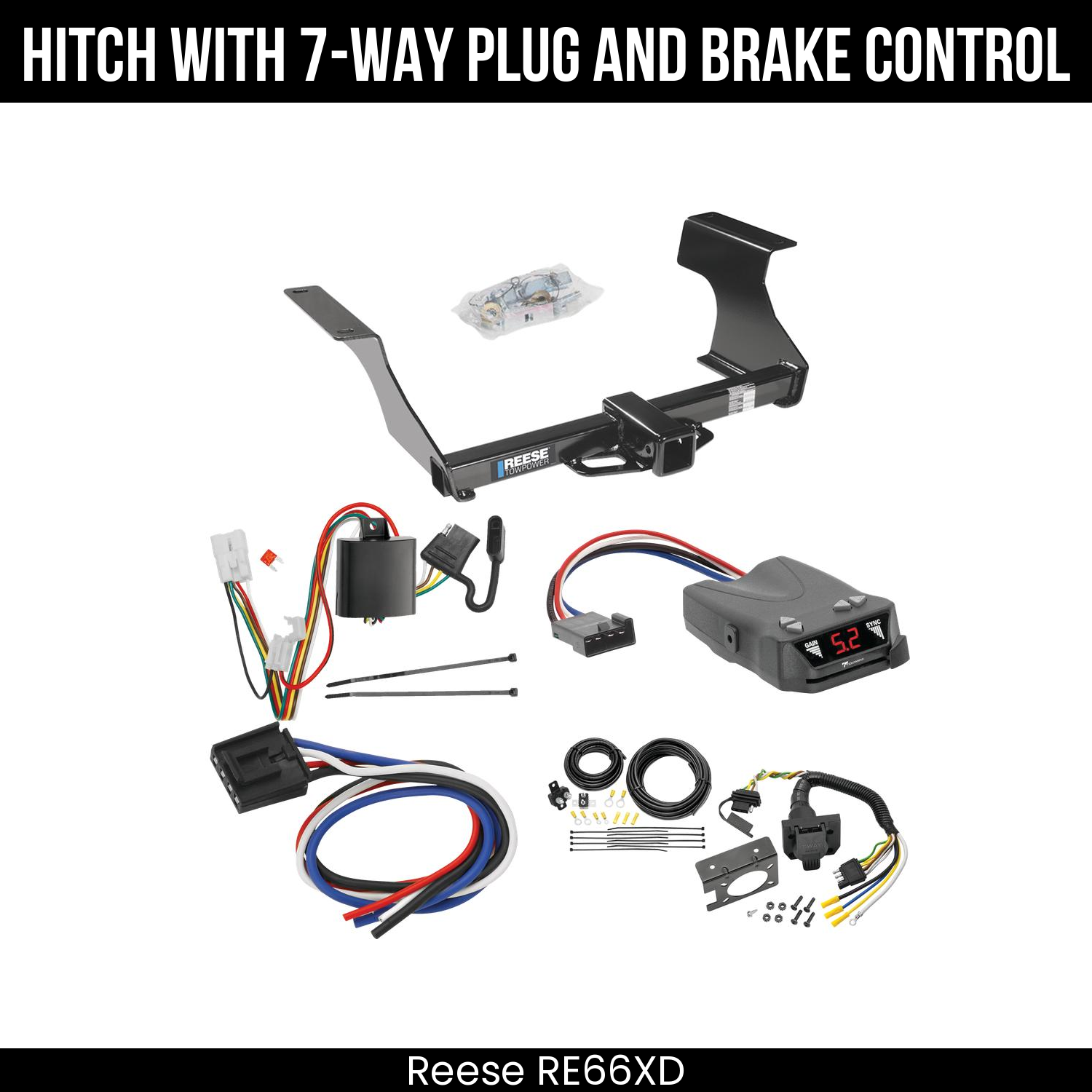 Trailer Hitch , 7-Way , Tekonsha Brakeman IV Brake Control