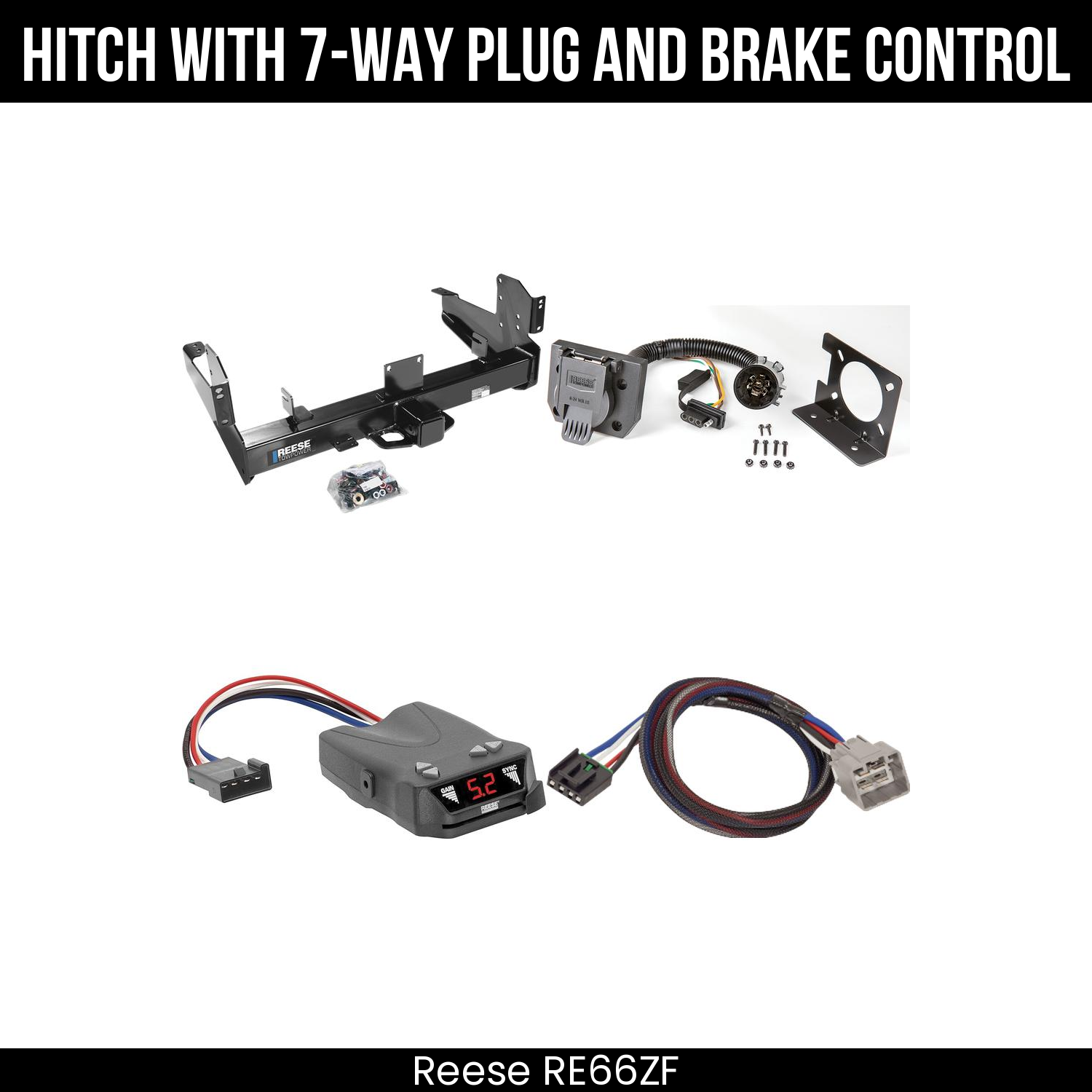 Trailer Hitch , 7-Way , Reese Brakeman IV Brake Control
