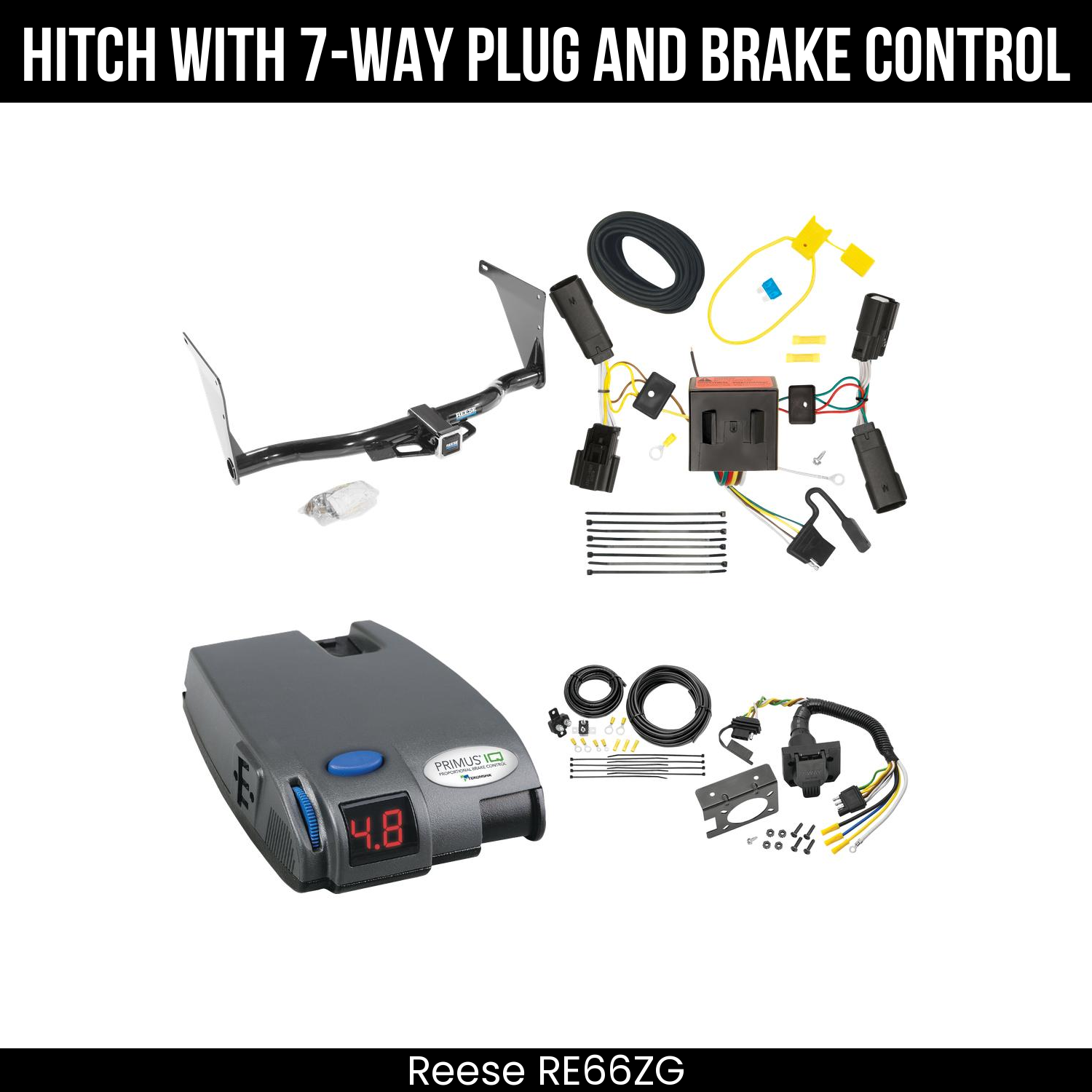 Trailer Hitch , 7-Way , Tekonsha Primus IQ Brake Control