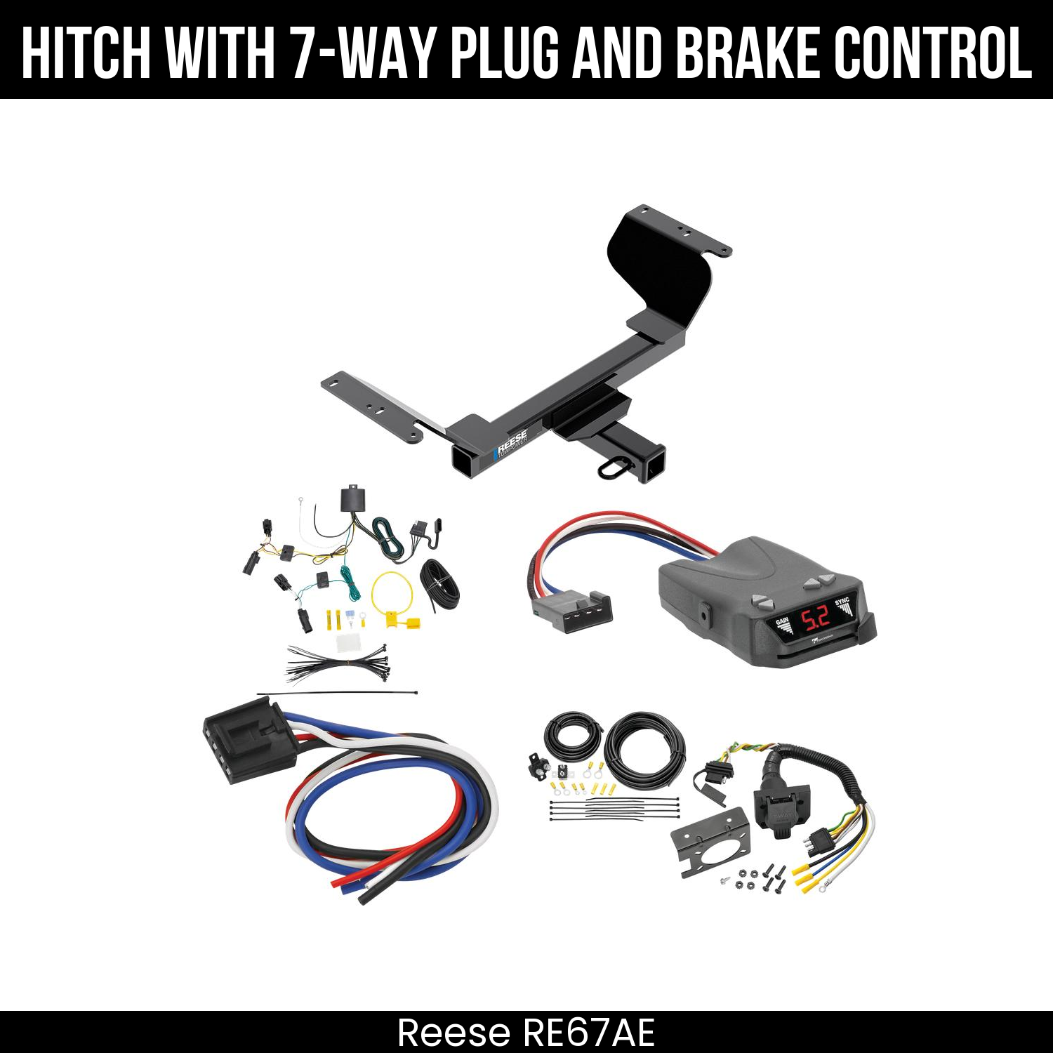 Trailer Hitch , 7-Way , Tekonsha Brakeman IV Brake Control