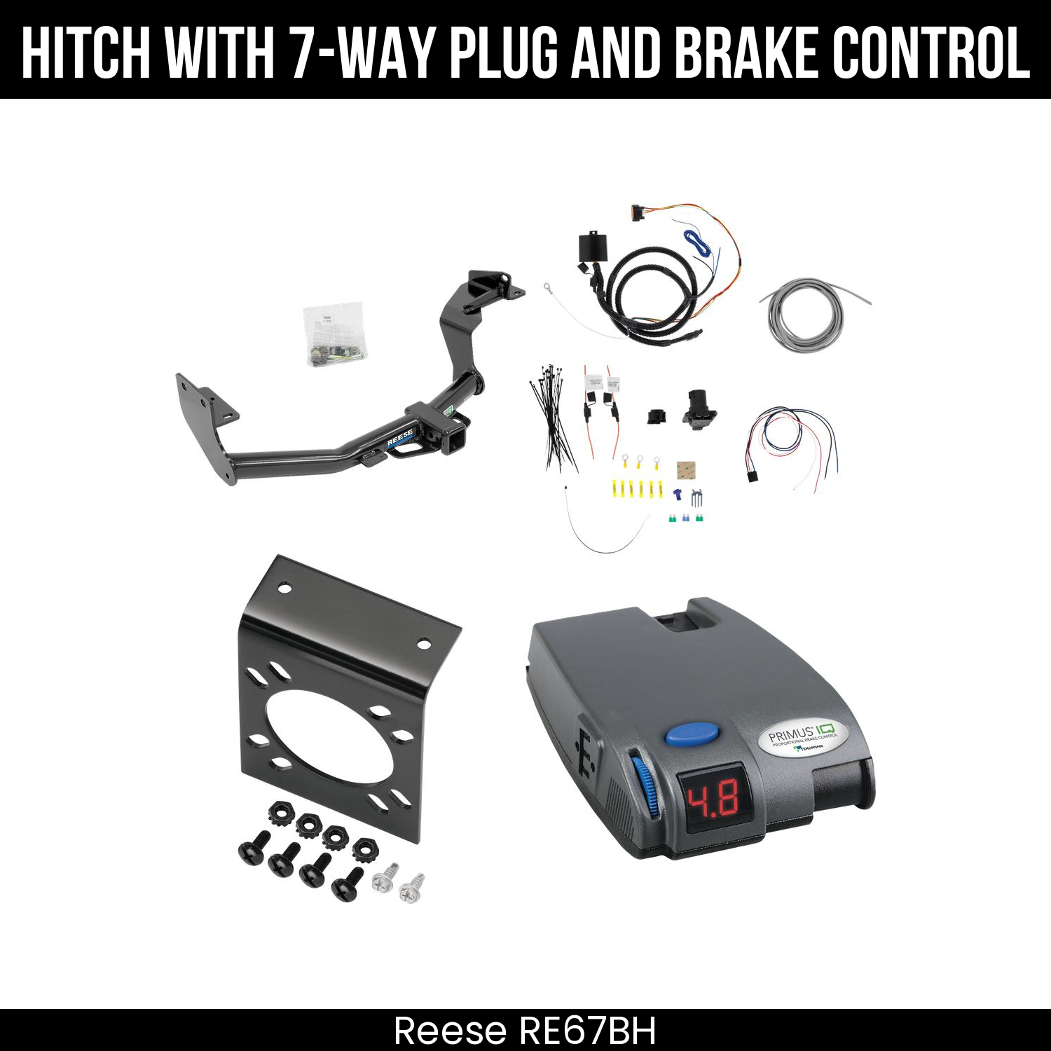 Trailer Hitch , 7-Way , Tekonsha Primus IQ Brake Control