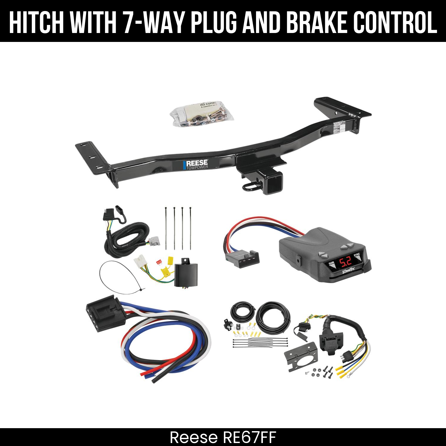 Trailer Hitch , 7-Way , Draw-Tite Activator IV Brake Control