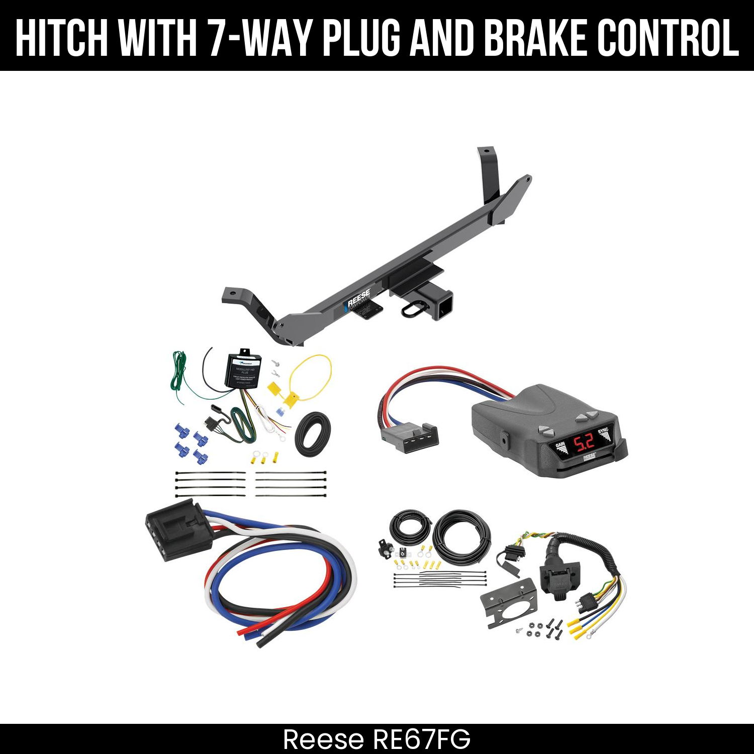 Trailer Hitch , 7-Way , Reese Brakeman IV Brake Control