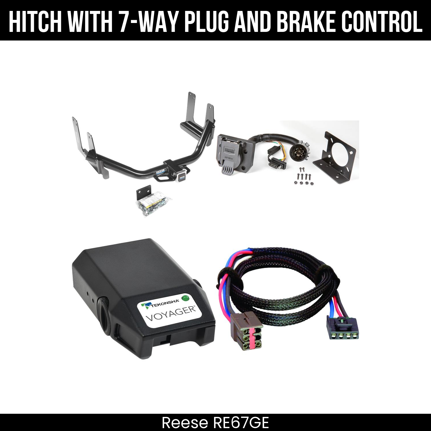 Trailer Hitch , 7-Way , Tekonsha Voyager Brake Control