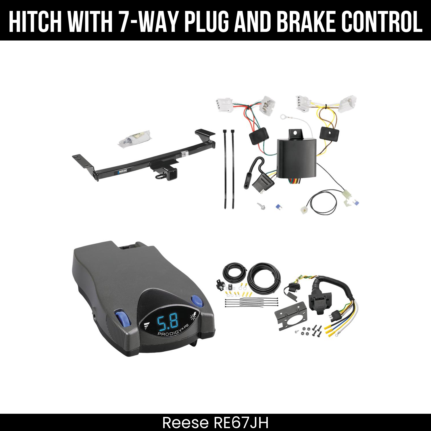 Trailer Hitch , 7-Way , Tekonsha Prodigy P2 Brake Control