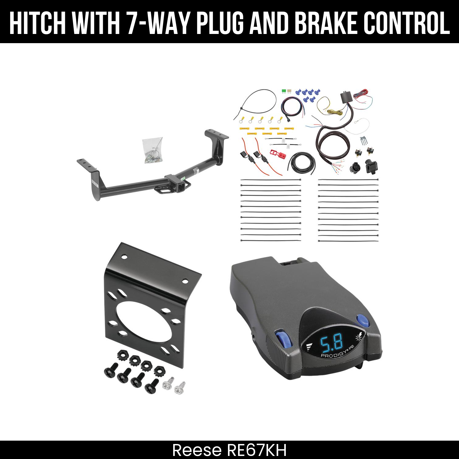 Trailer Hitch , 7-Way , Tekonsha Prodigy P2 Brake Control