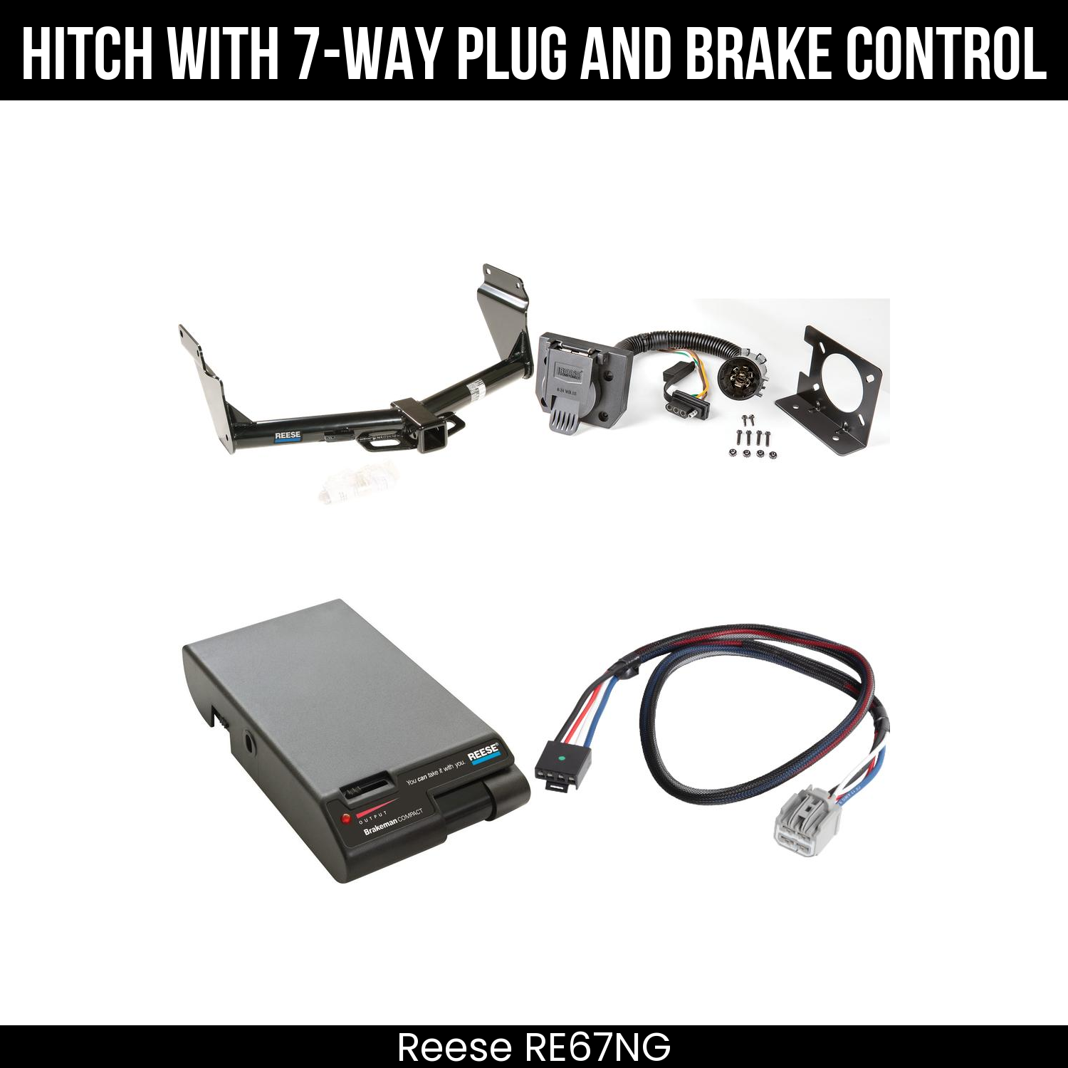 Trailer Hitch , 7-Way , Reese Brakeman Brake Control