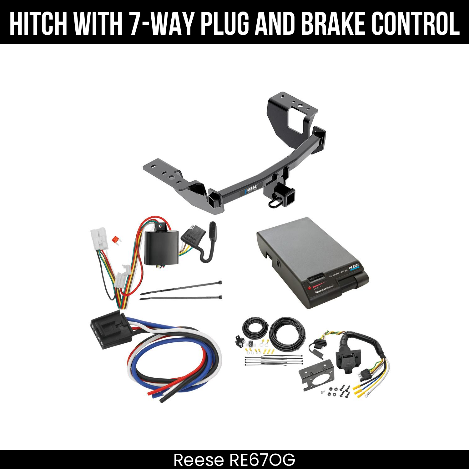 Trailer Hitch , 7-Way , Reese Brakeman Brake Control