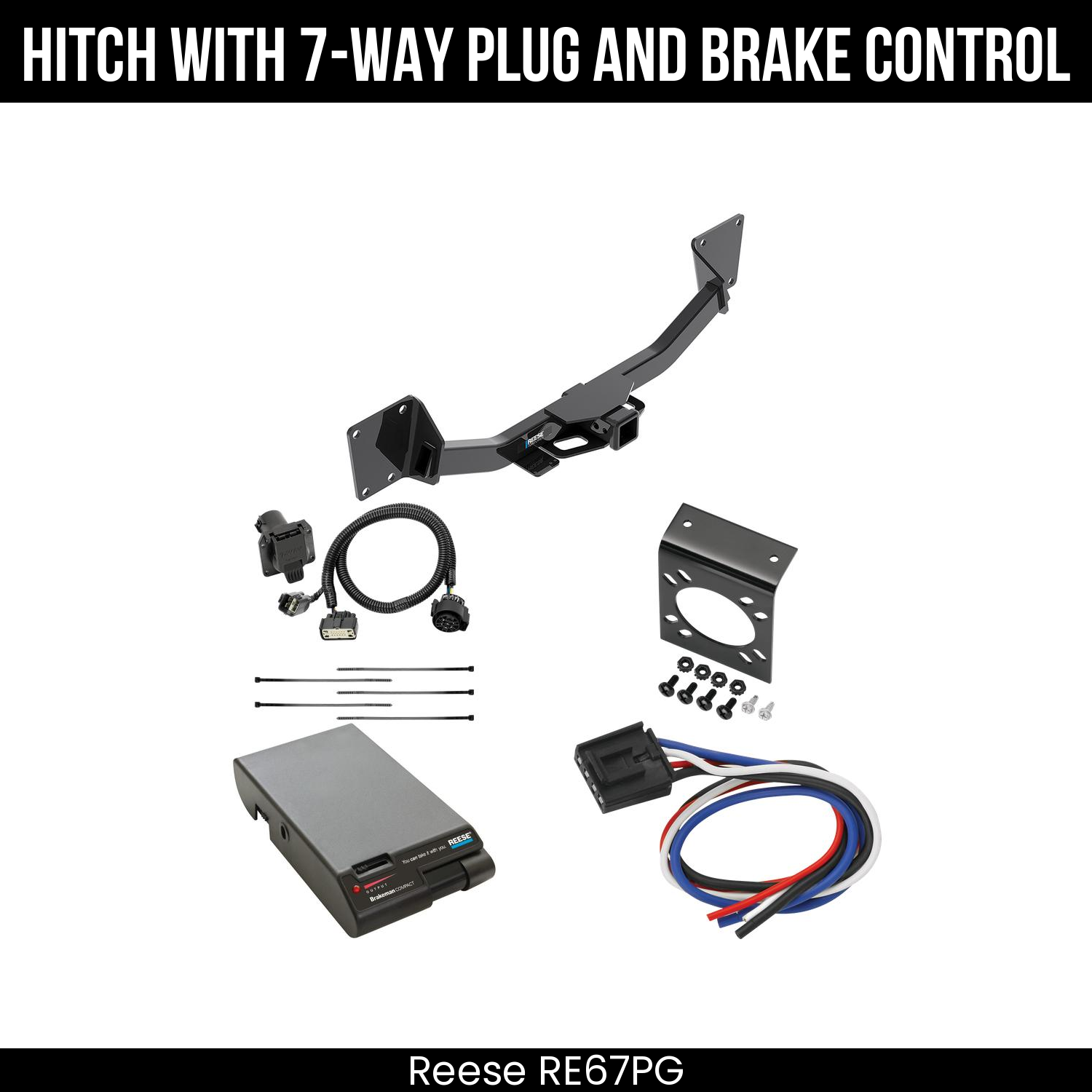 Trailer Hitch , 7-Way , Reese Brakeman Brake Control