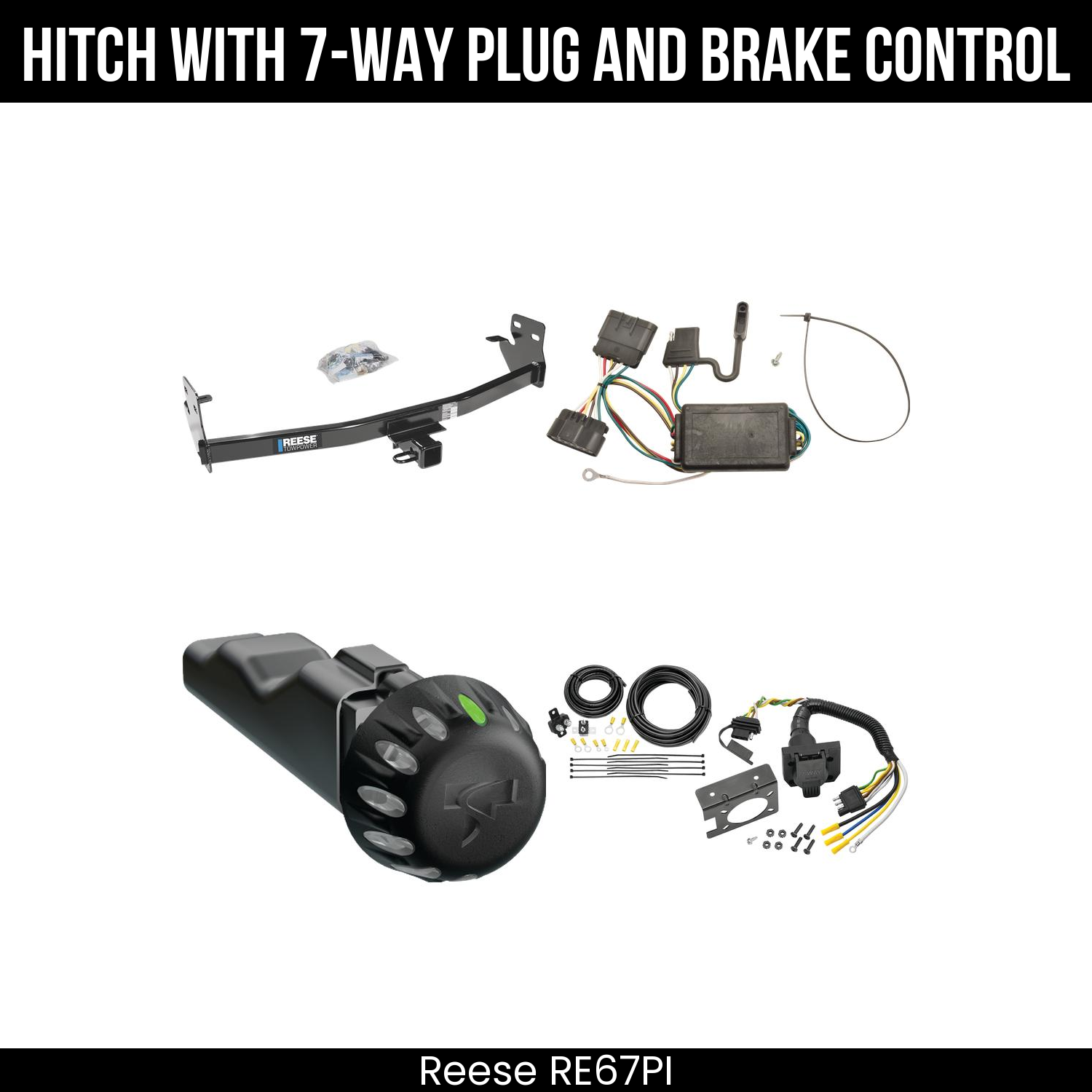 Trailer Hitch , 7-Way , Tekonsha Voyager iD Smart Brake Control