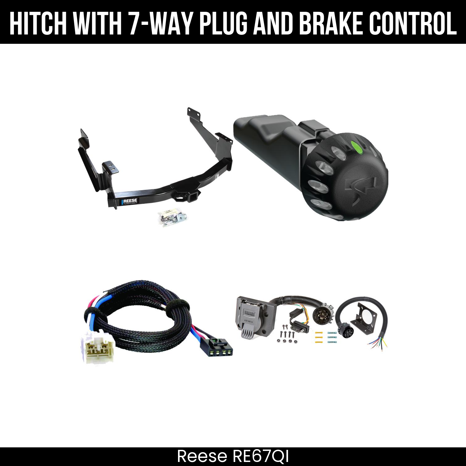 Trailer Hitch , 7-Way , Tekonsha Voyager iD Smart Brake Control