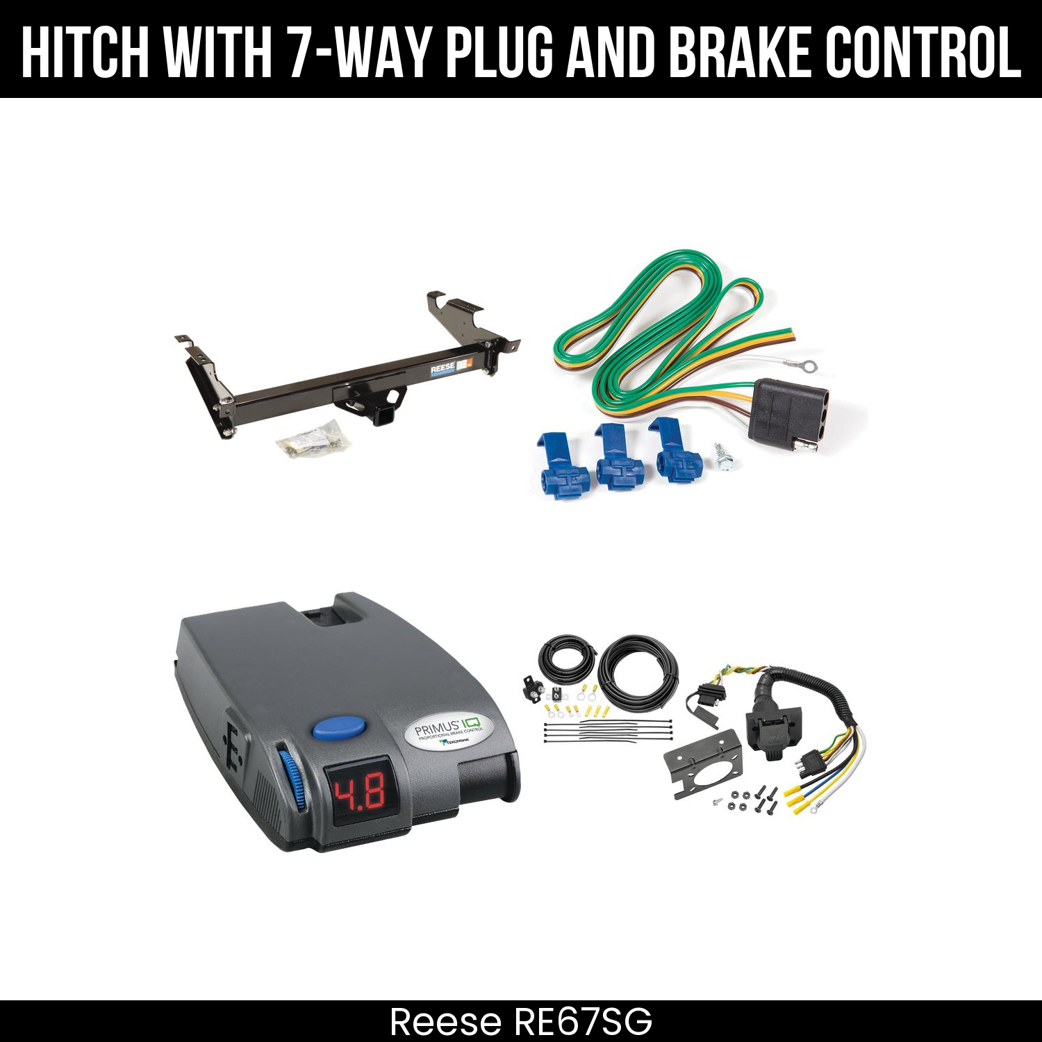 Trailer Hitch , 7-Way , Tekonsha Primus IQ Brake Control