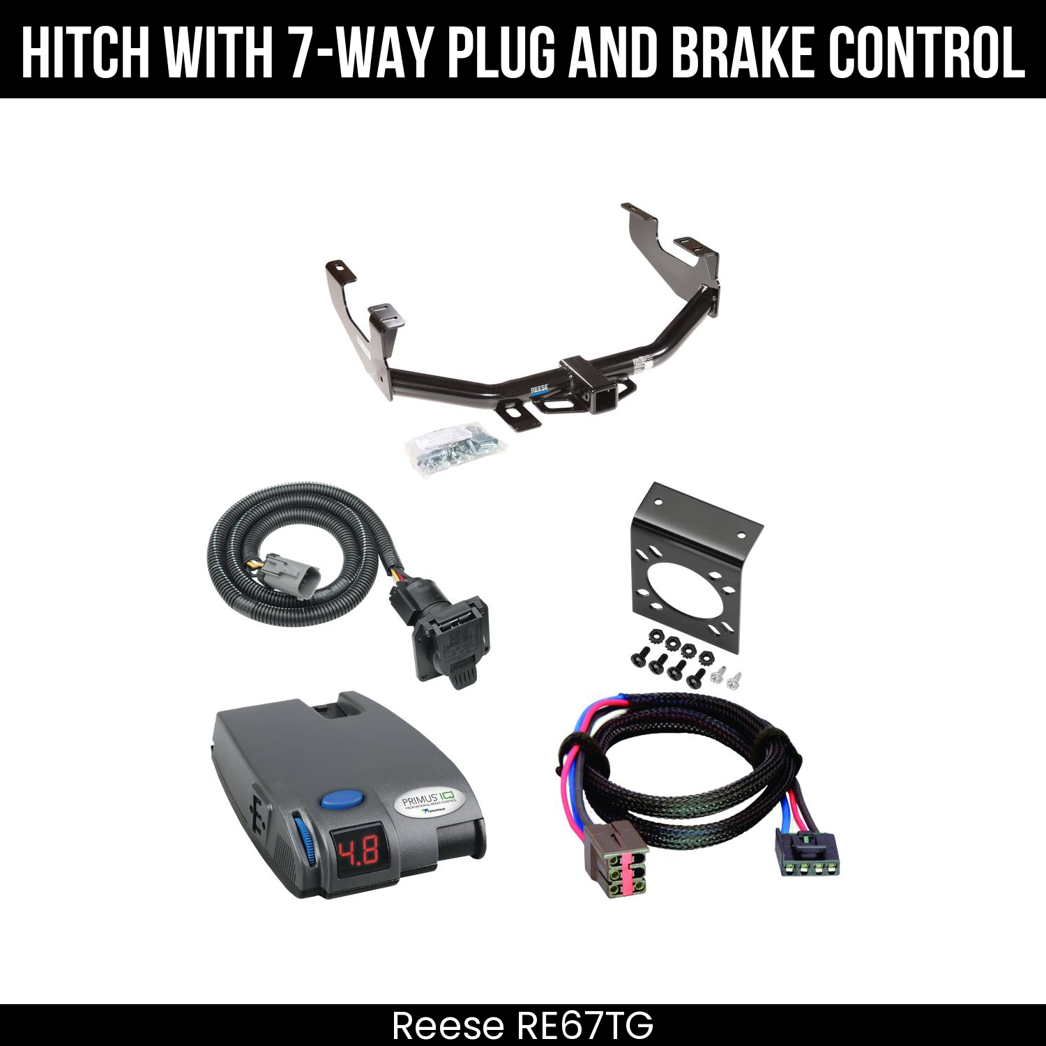 Trailer Hitch , 7-Way , Tekonsha Primus IQ Brake Control