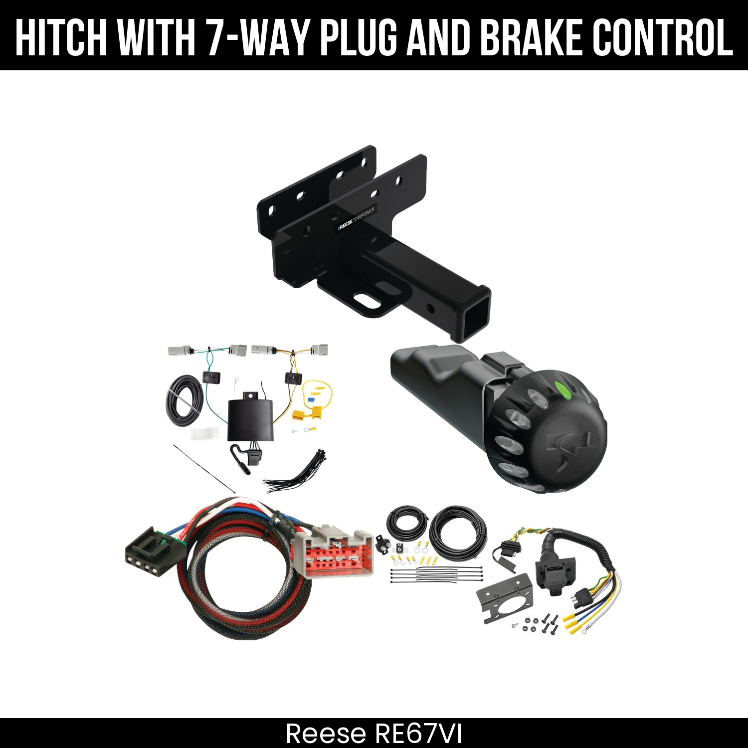 Trailer Hitch , 7-Way , Tekonsha Voyager iD Smart Brake Control