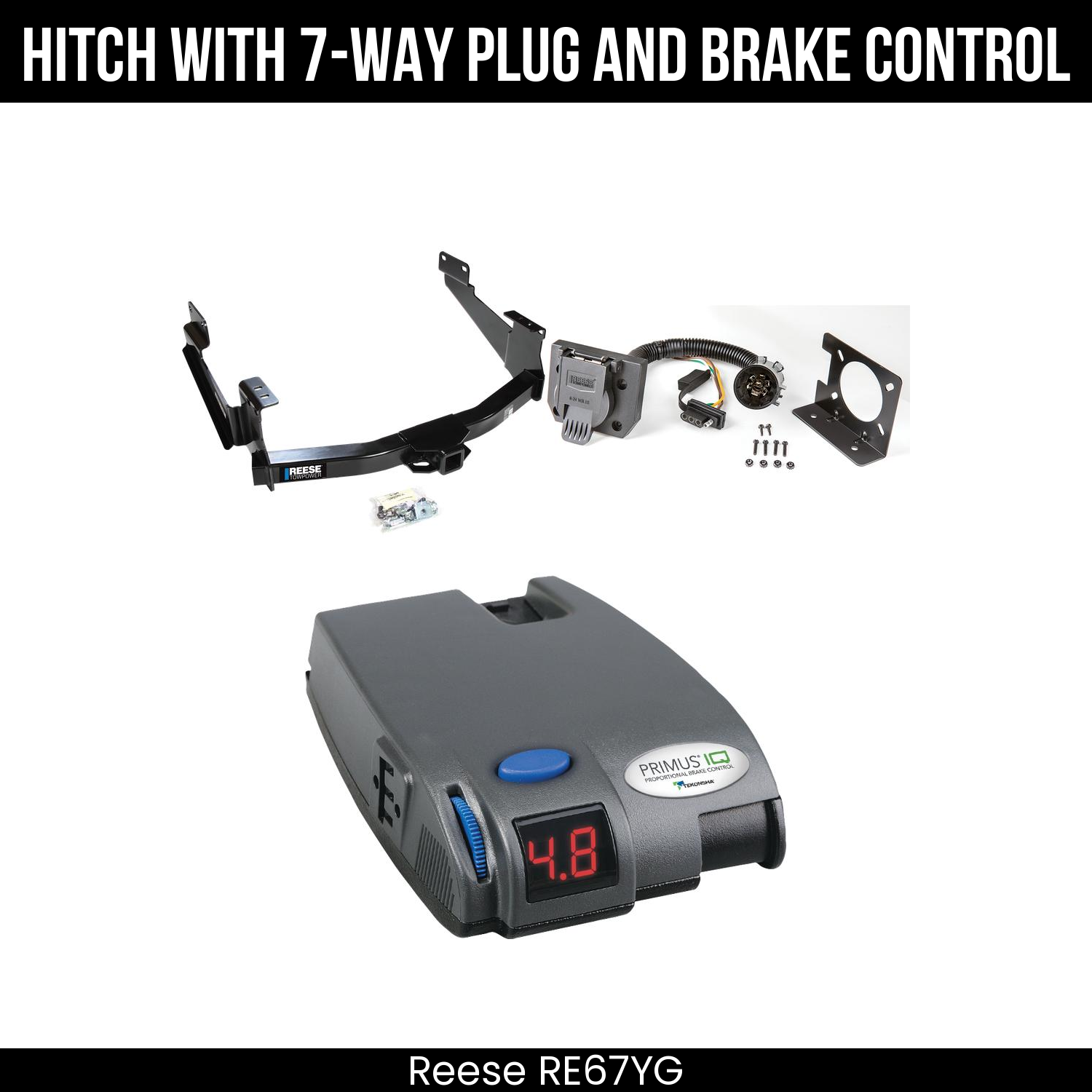 Trailer Hitch , 7-Way , Tekonsha Primus IQ Brake Control