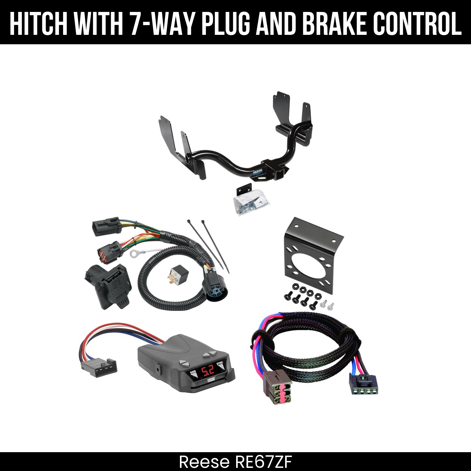 Trailer Hitch , 7-Way , Reese Brakeman IV Brake Control