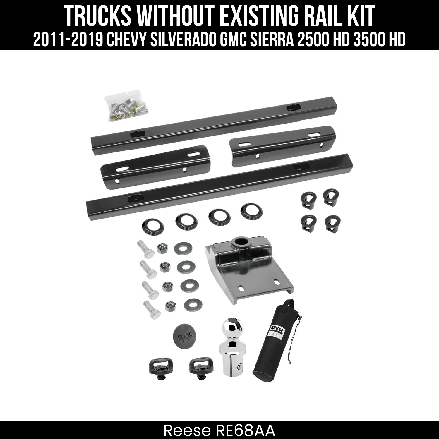 Elite 5th Wheel Rail Kit,Elite Gooseneck Hitch Head