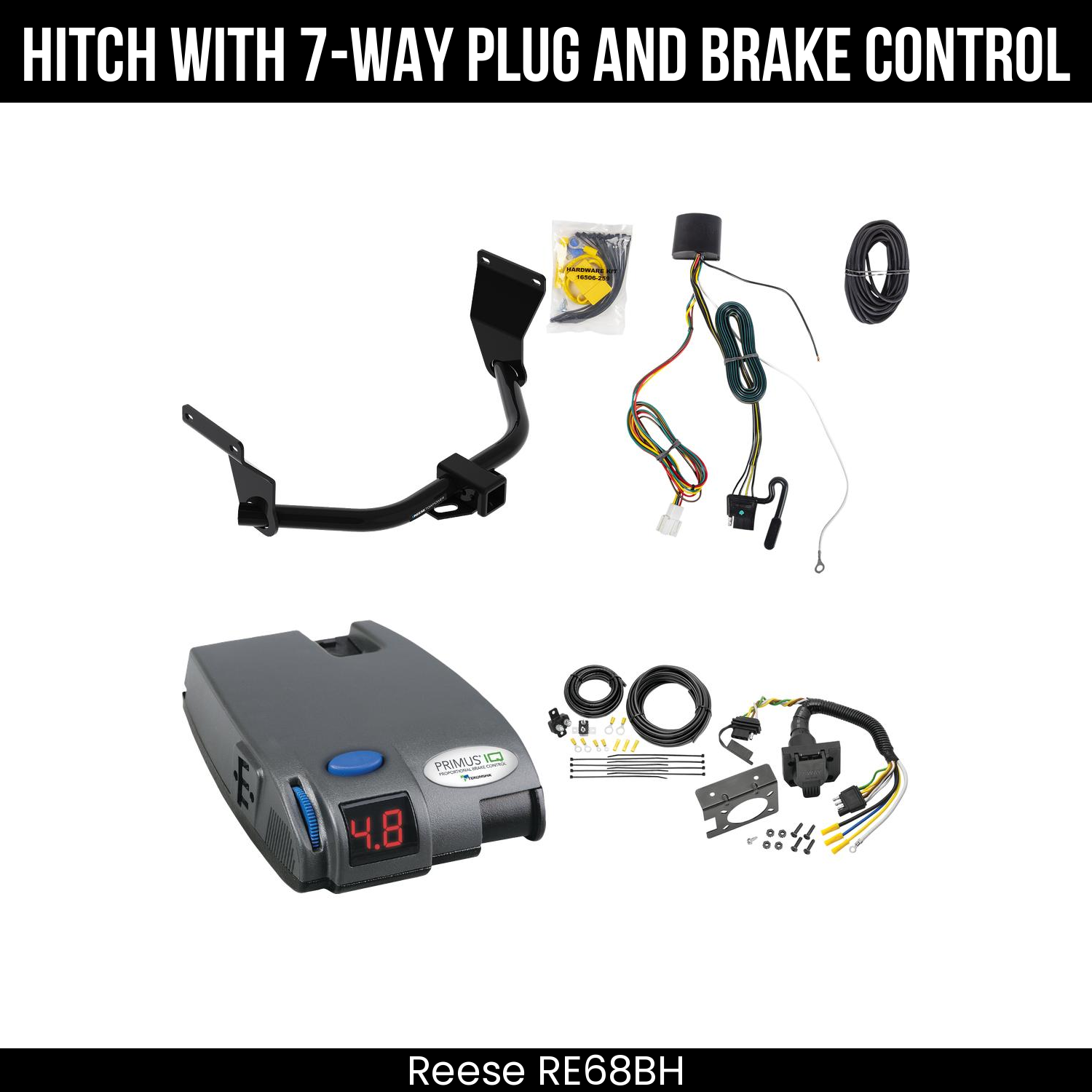 Trailer Hitch , 7-Way , Tekonsha Primus IQ Brake Control