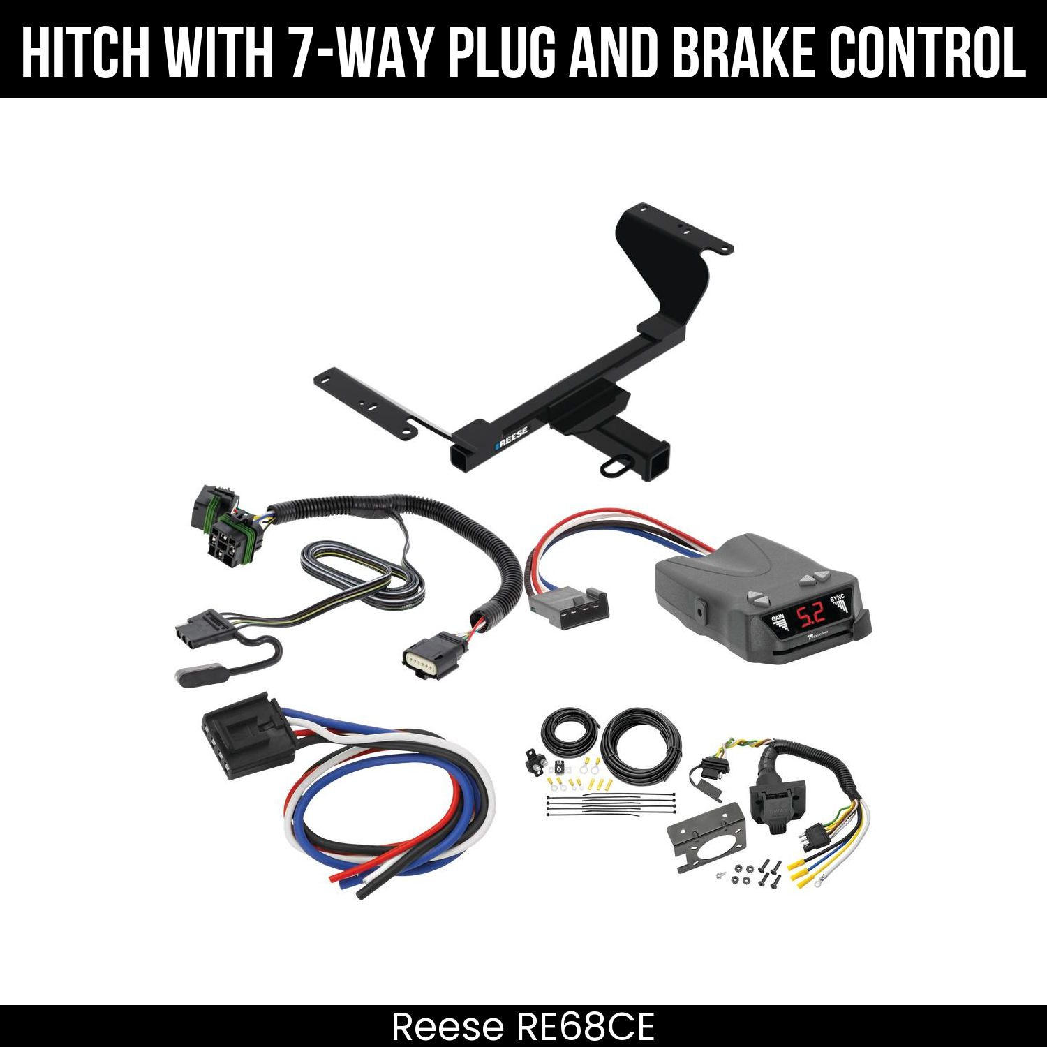 Trailer Hitch , 7-Way , Tekonsha Brakeman IV Brake Control
