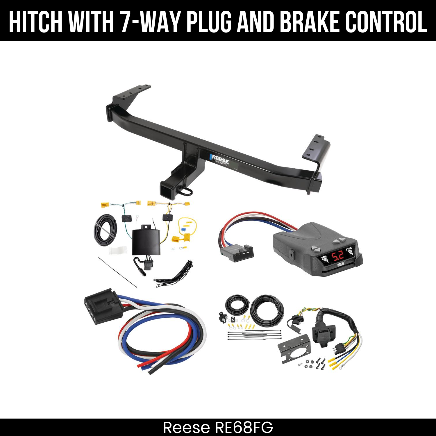 Trailer Hitch , 7-Way , Reese Brakeman IV Brake Control