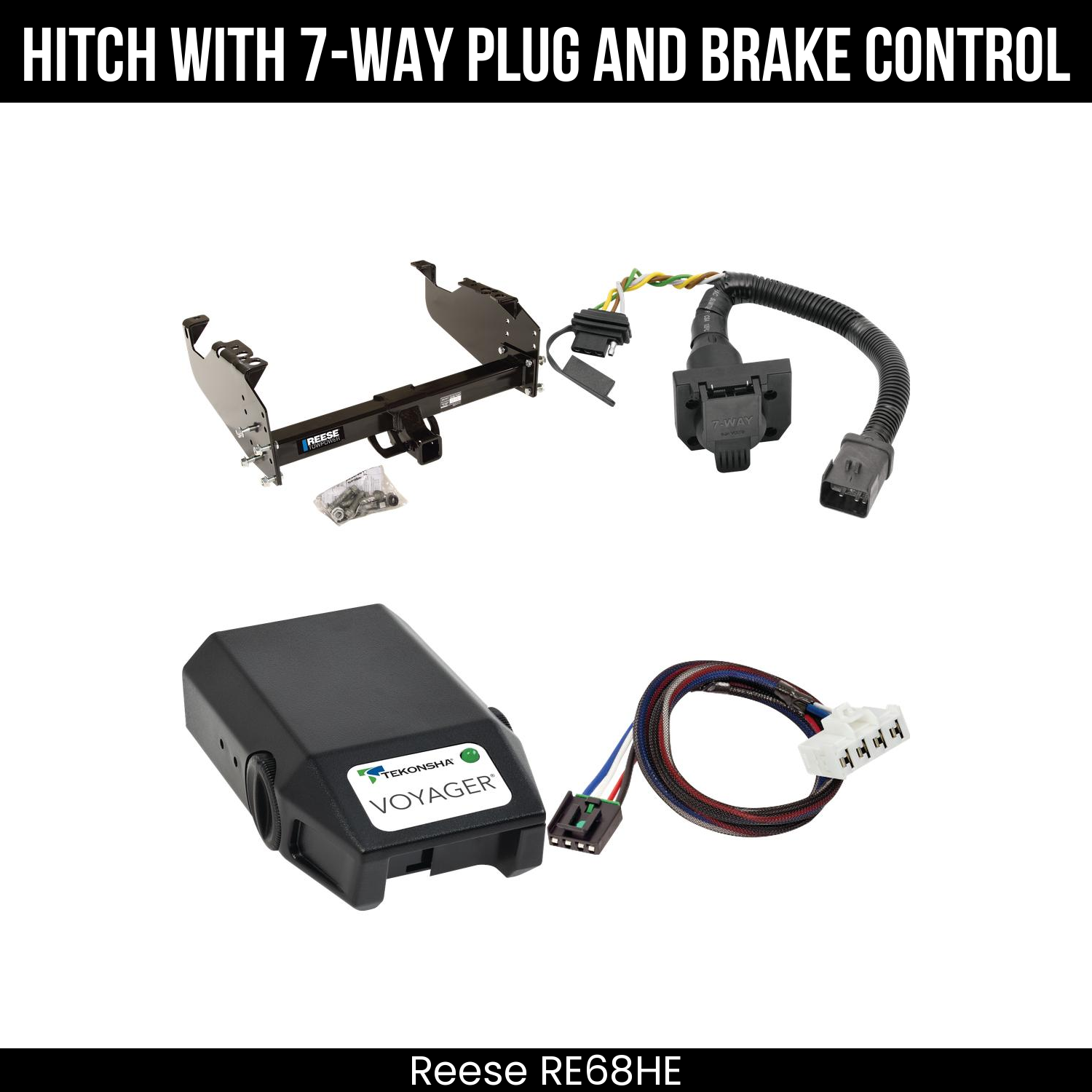 Trailer Hitch , 7-Way , Tekonsha Voyager Brake Control
