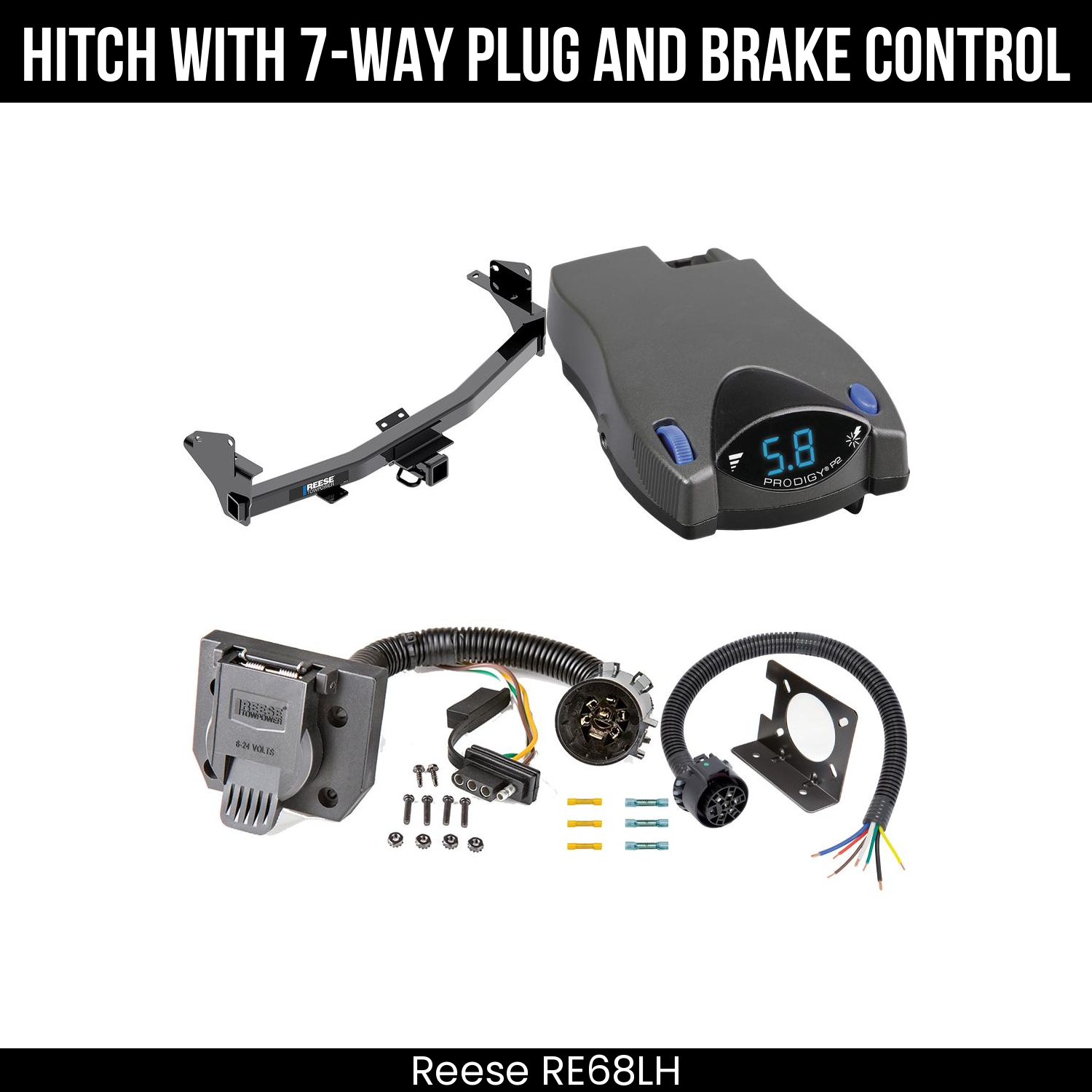 Trailer Hitch , 7-Way , Tekonsha Prodigy P2 Brake Control