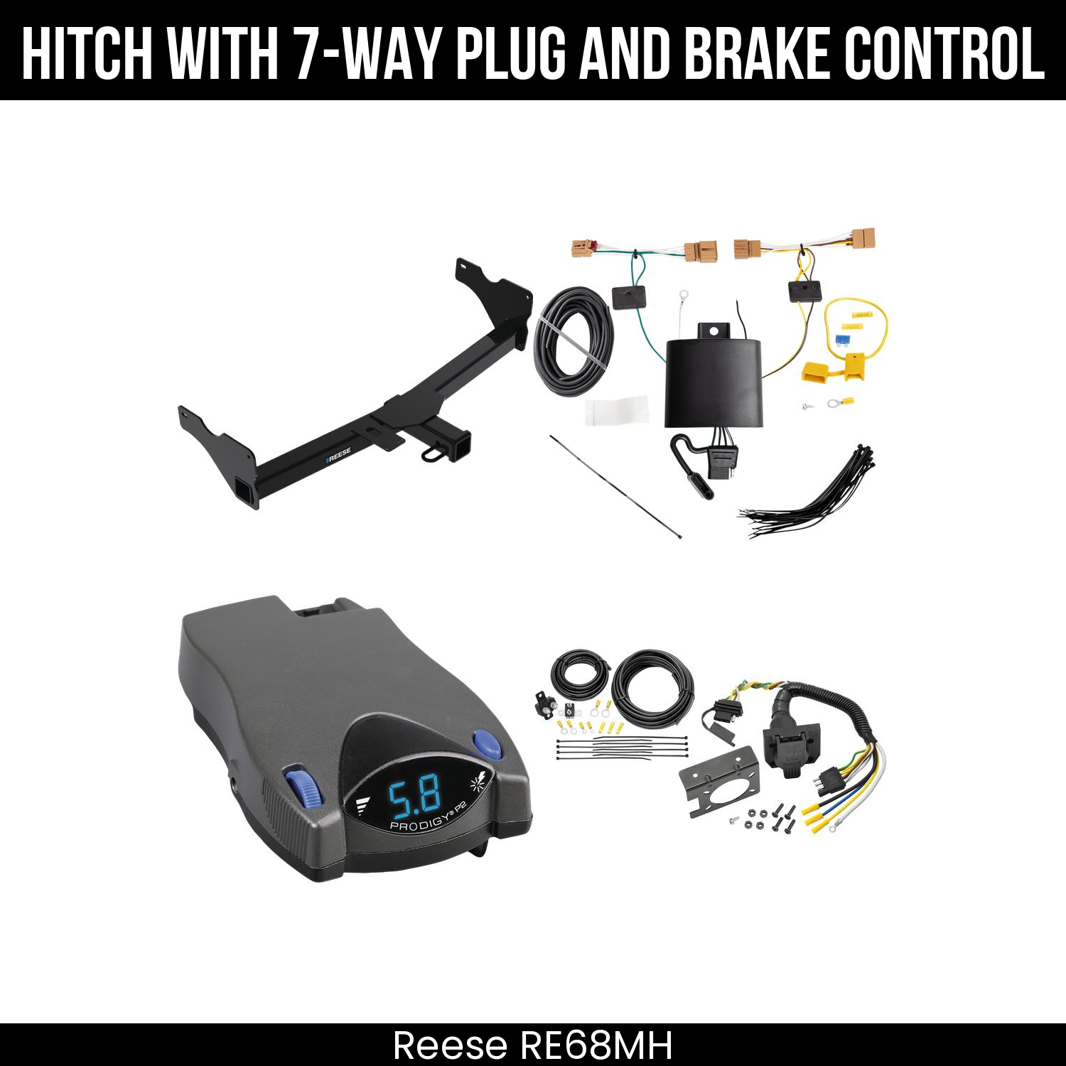 Trailer Hitch , 7-Way , Tekonsha Prodigy P2 Brake Control