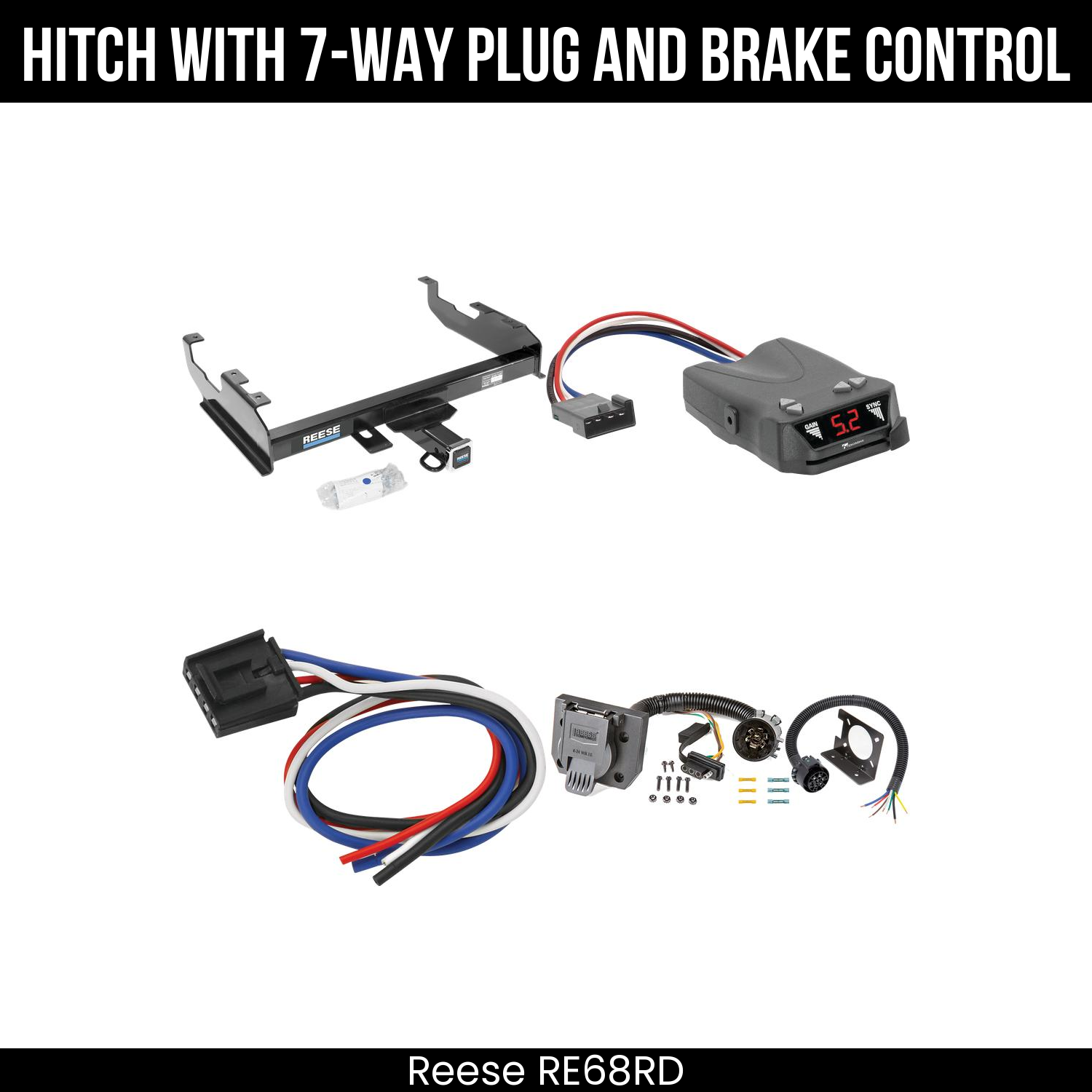 Trailer Hitch , 7-Way , Tekonsha Brakeman IV Brake Control