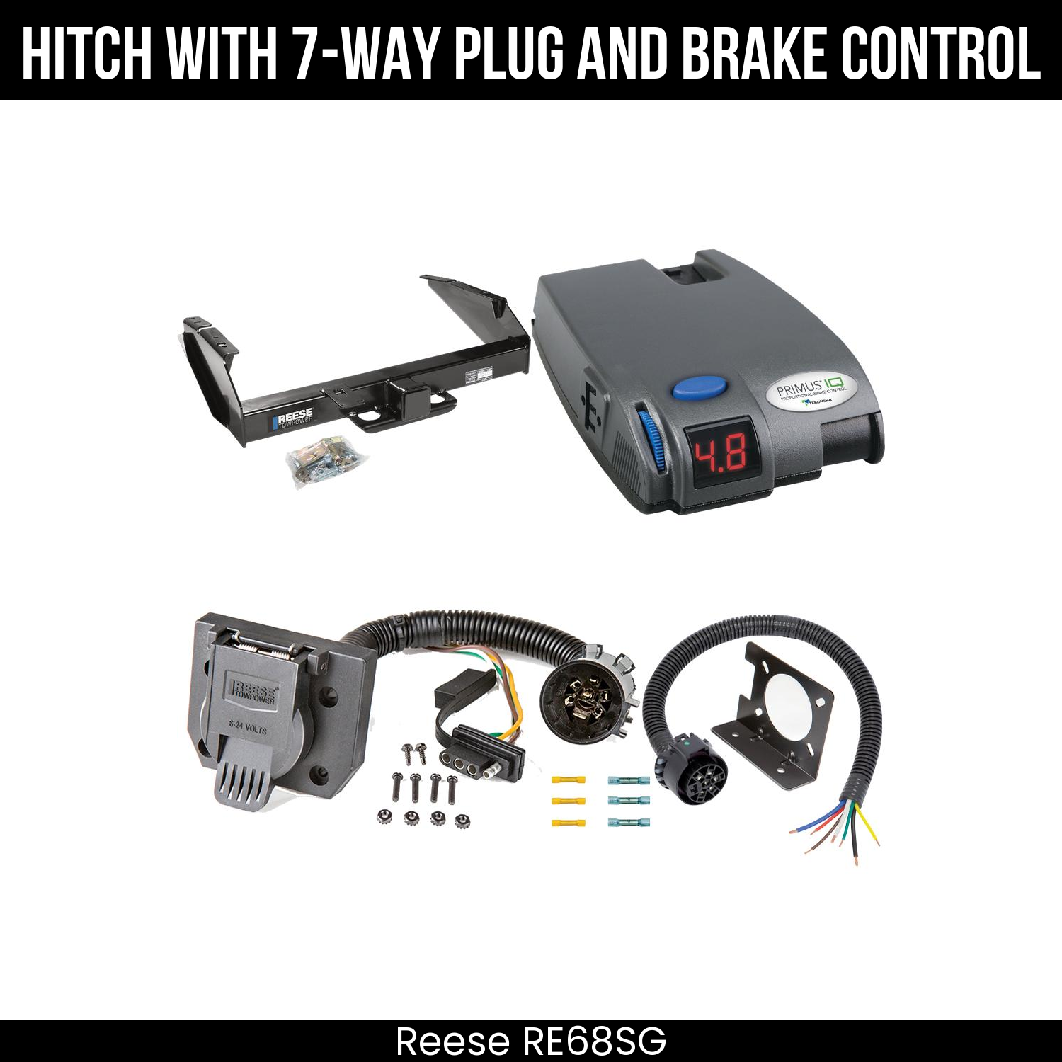 Trailer Hitch , 7-Way , Tekonsha Primus IQ Brake Control