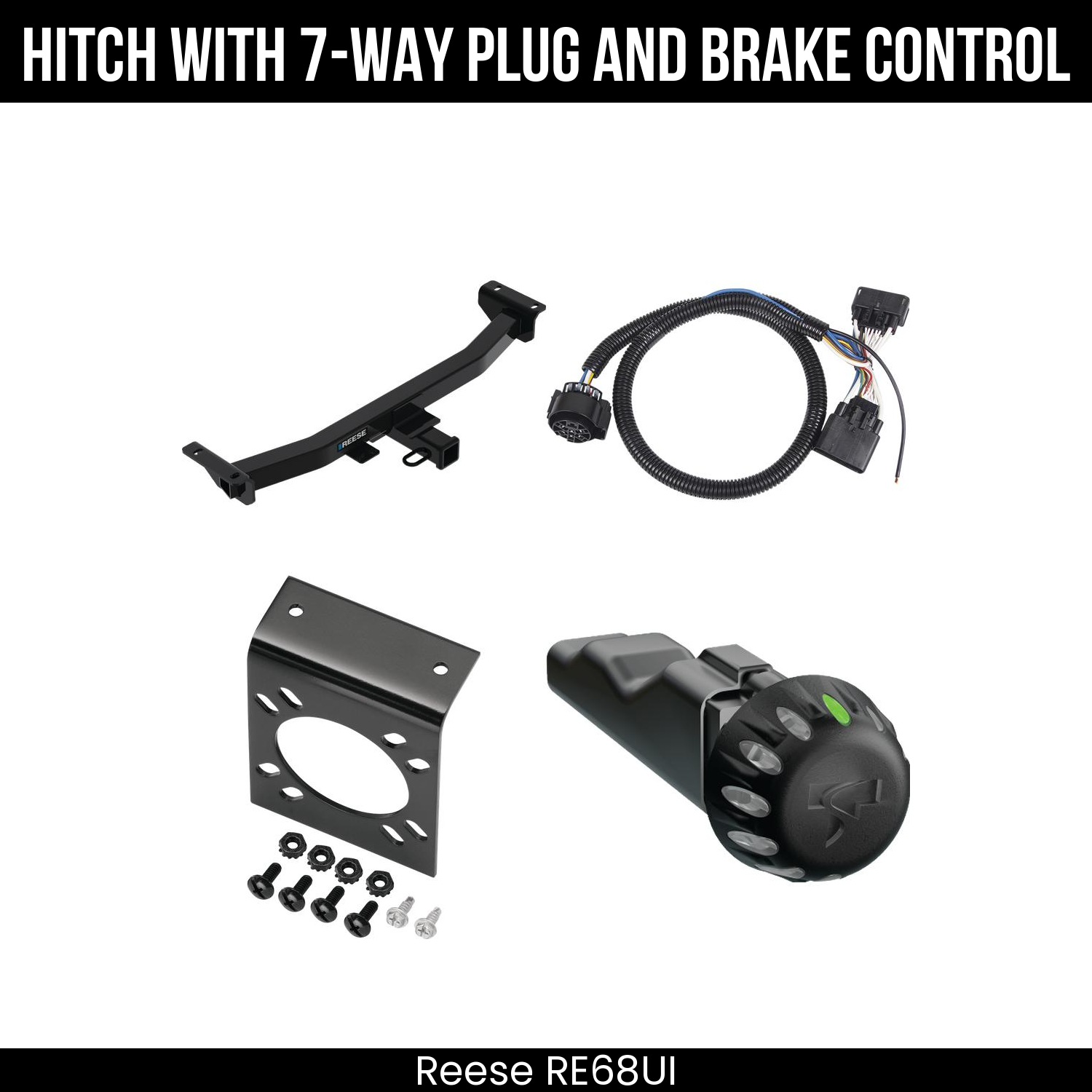Trailer Hitch , 7-Way , Tekonsha Voyager iD Smart Brake Control