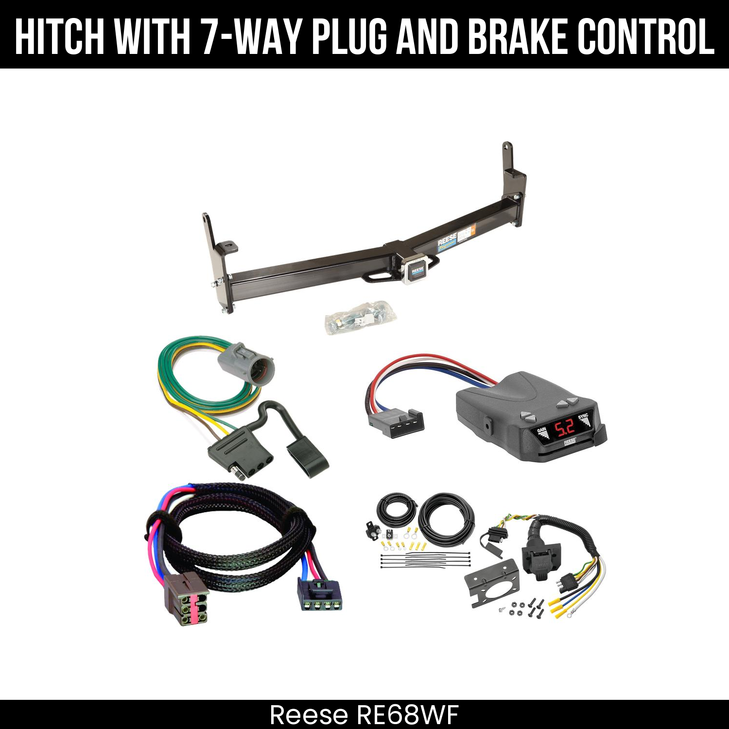 Trailer Hitch , 7-Way , Reese Brakeman IV Brake Control