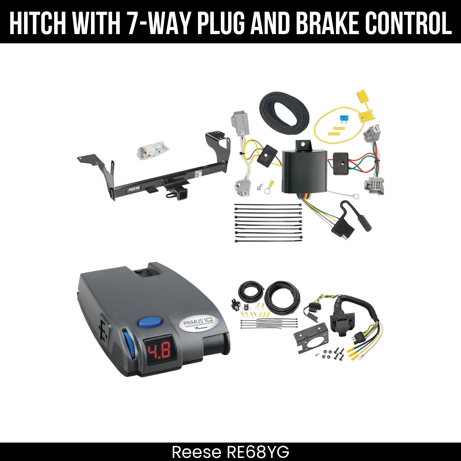 Trailer Hitch , 7-Way , Tekonsha Primus IQ Brake Control