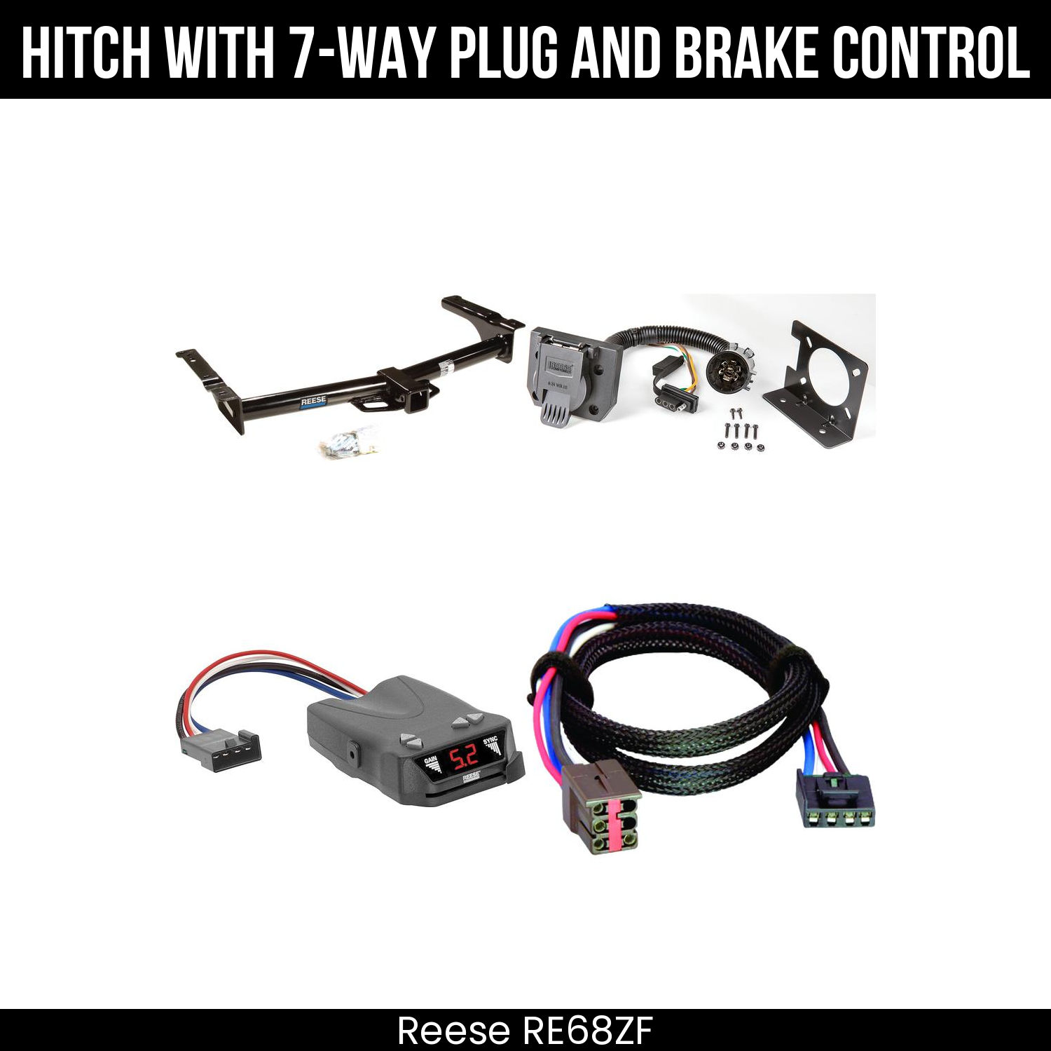 Trailer Hitch , 7-Way , Reese Brakeman IV Brake Control