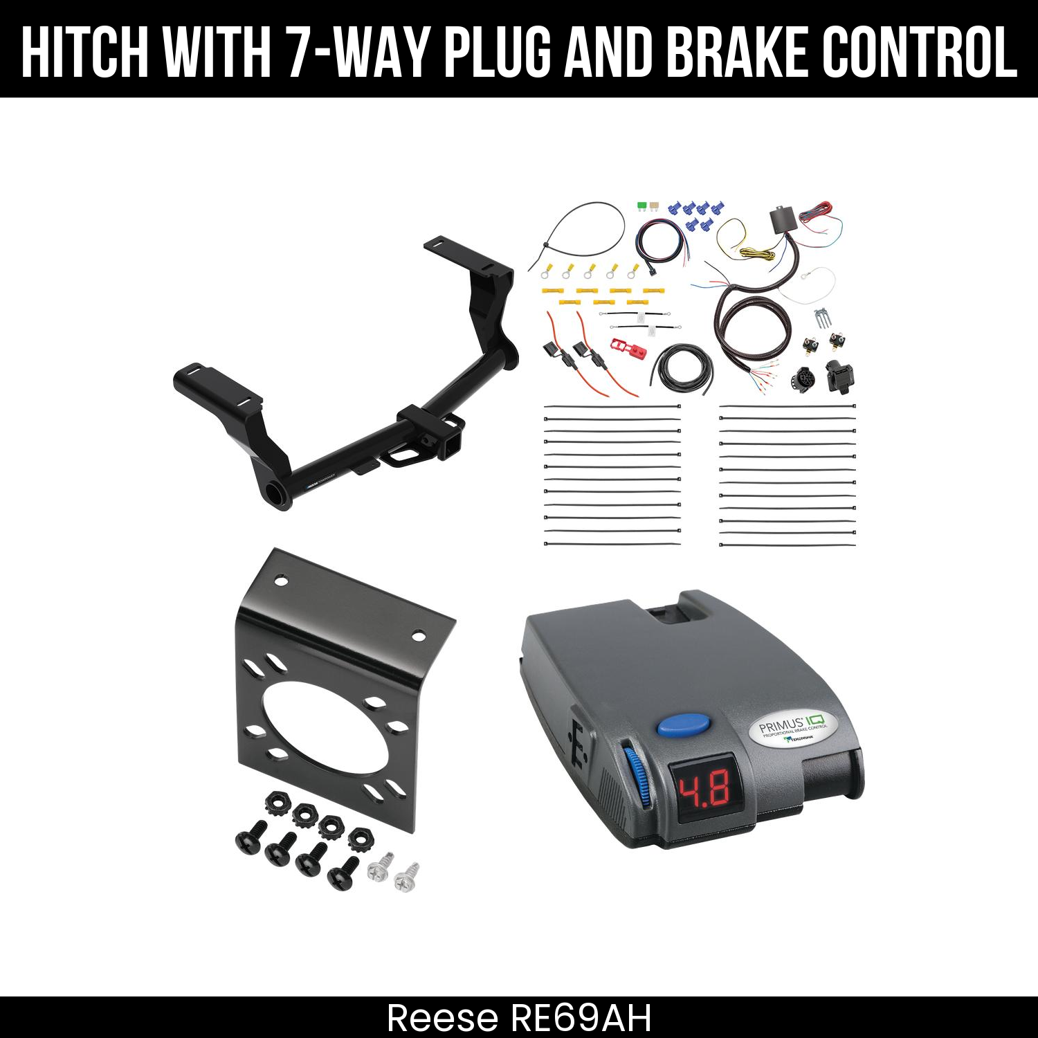 Trailer Hitch , 7-Way , Tekonsha Primus IQ Brake Control