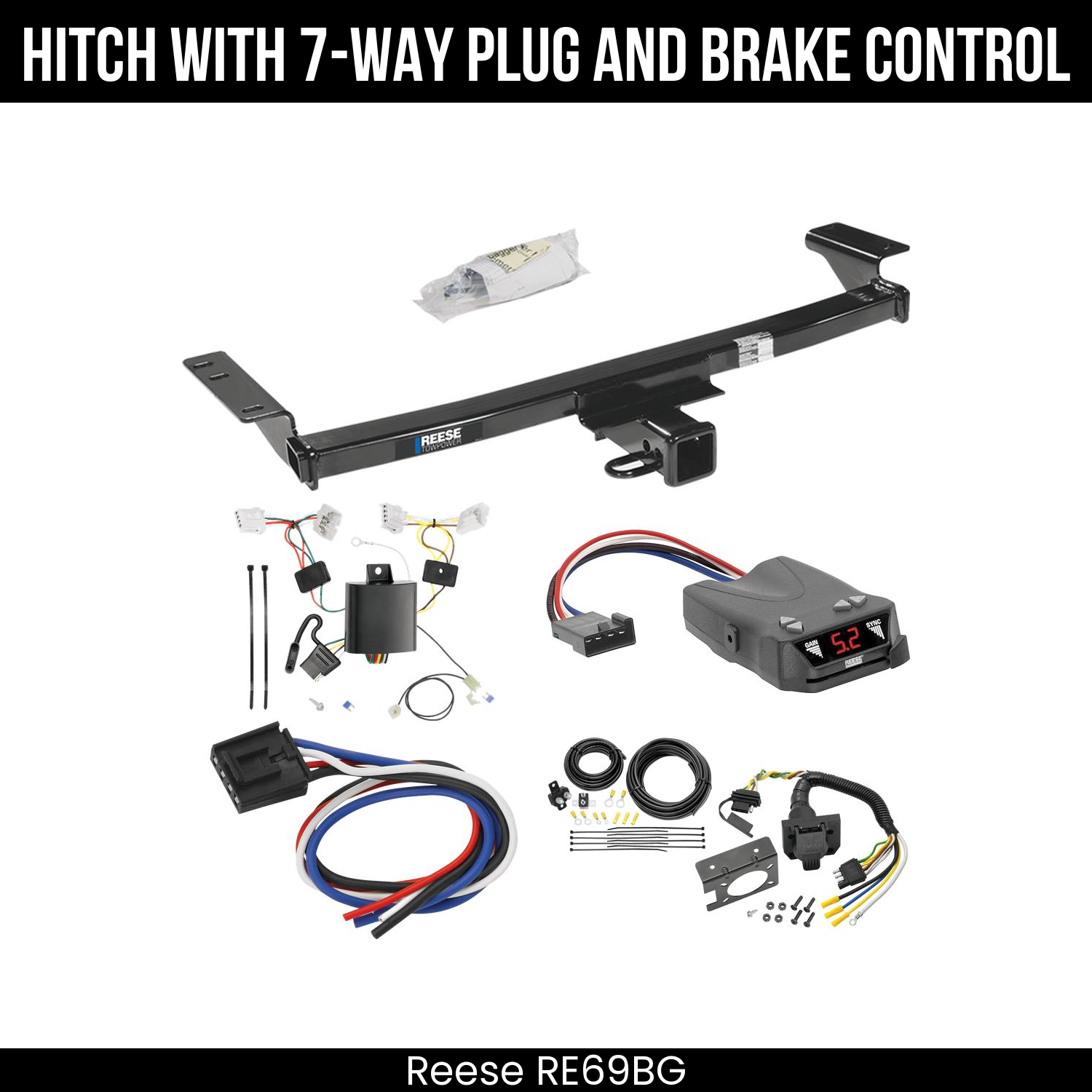 Trailer Hitch , 7-Way , Reese Brakeman IV Brake Control