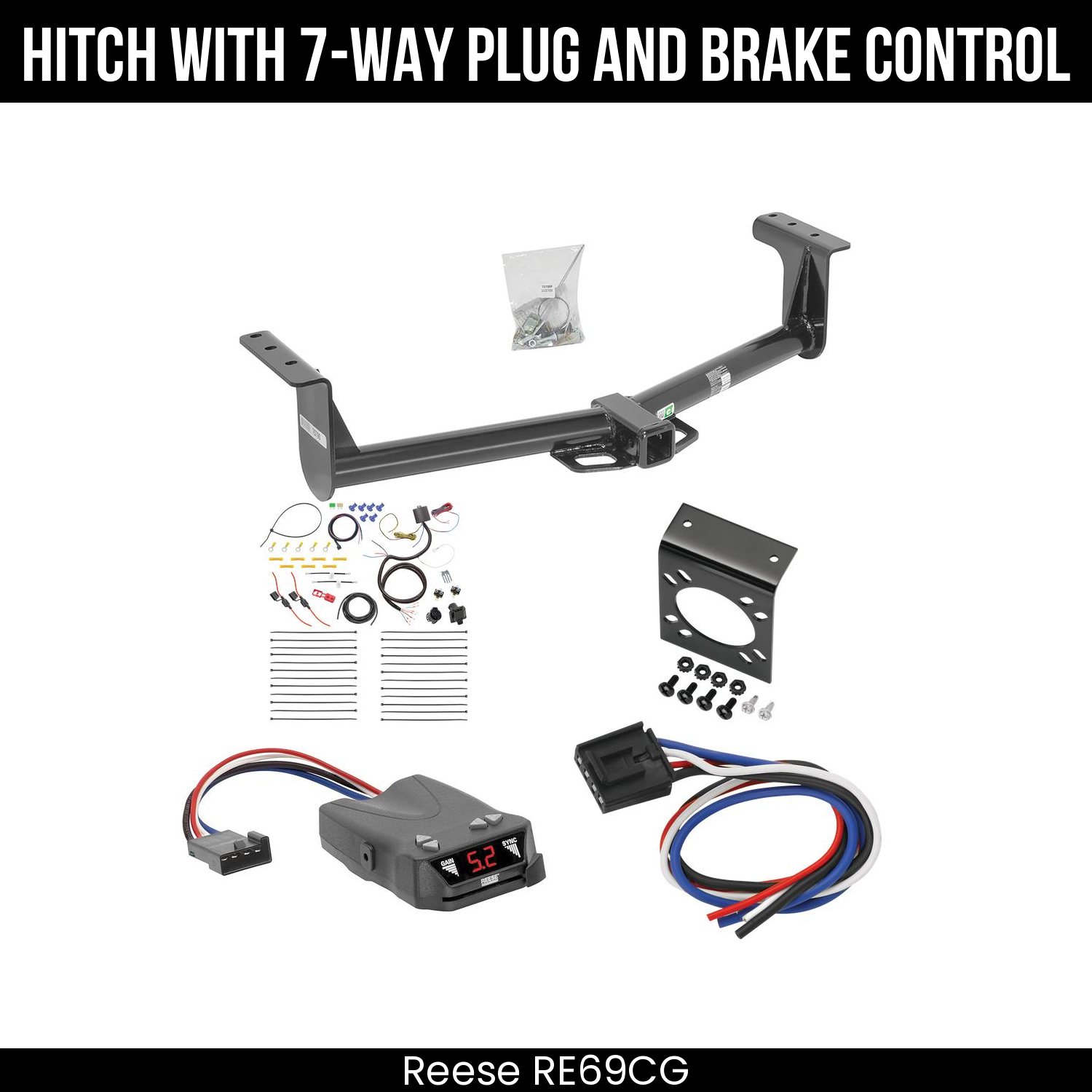 Trailer Hitch , 7-Way , Reese Brakeman IV Brake Control