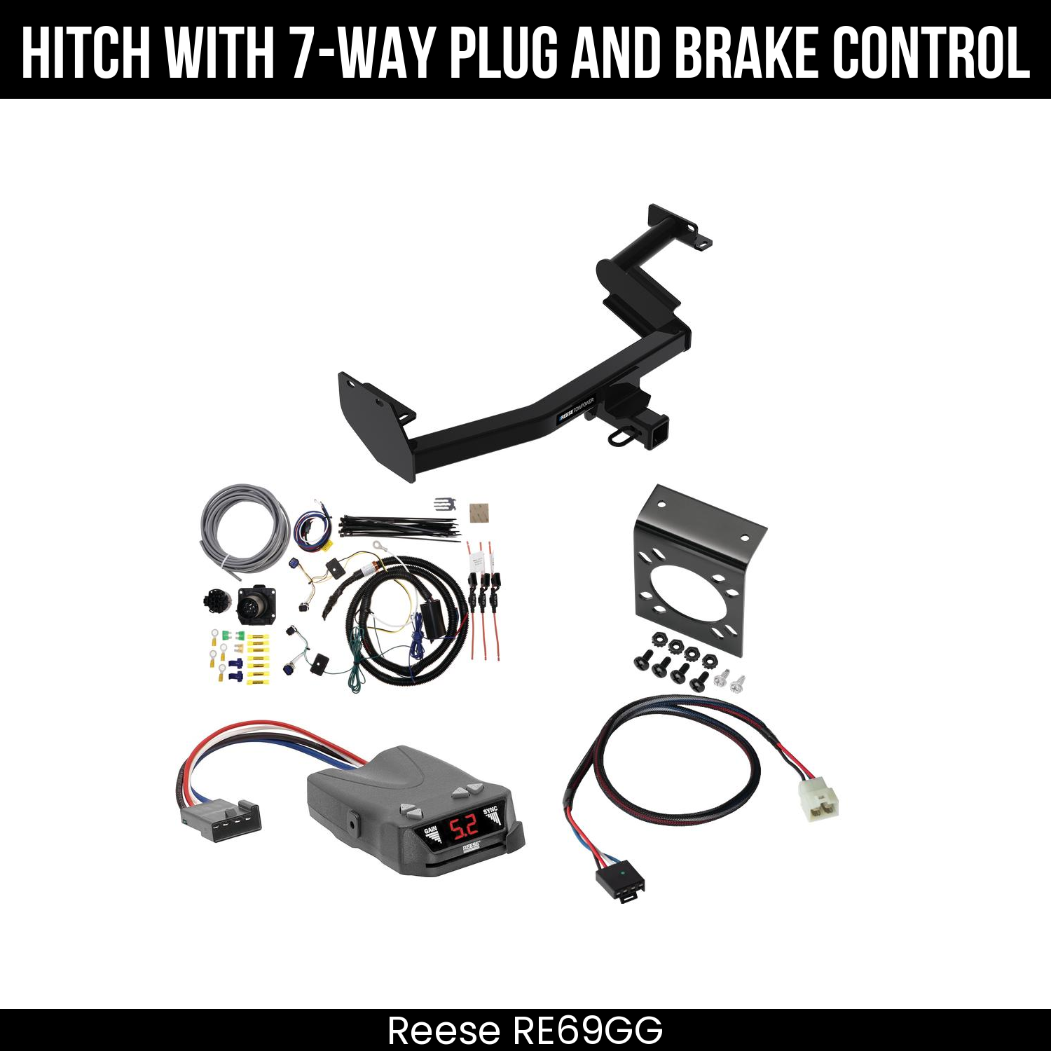 Trailer Hitch , 7-Way , Reese Brakeman IV Brake Control