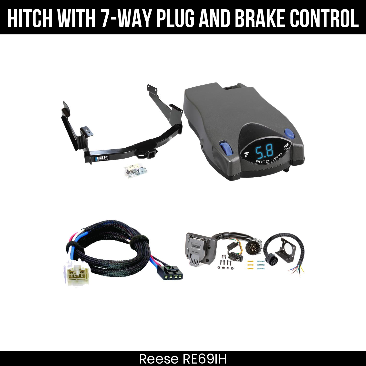 Trailer Hitch , 7-Way , Tekonsha Prodigy P2 Brake Control