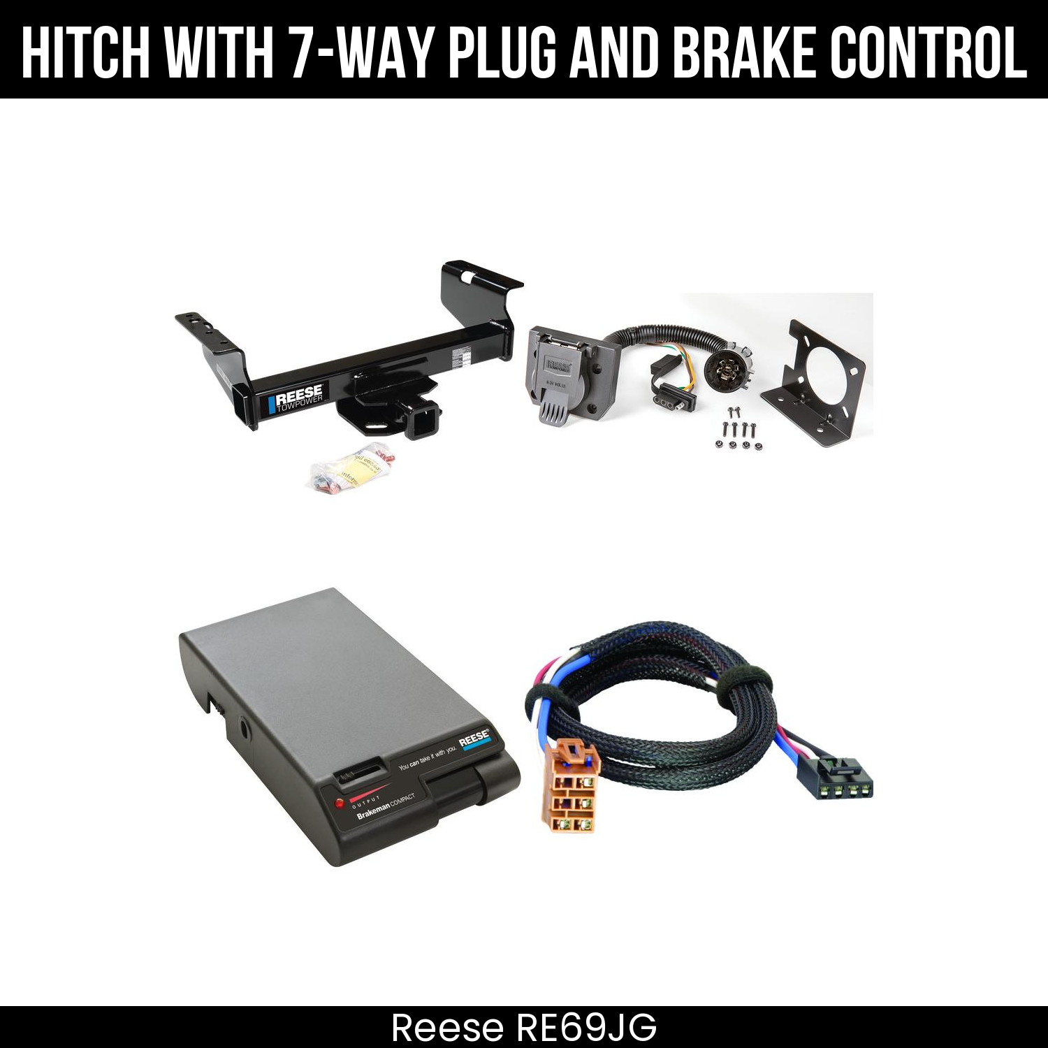 Trailer Hitch , 7-Way , Reese Brakeman Brake Control