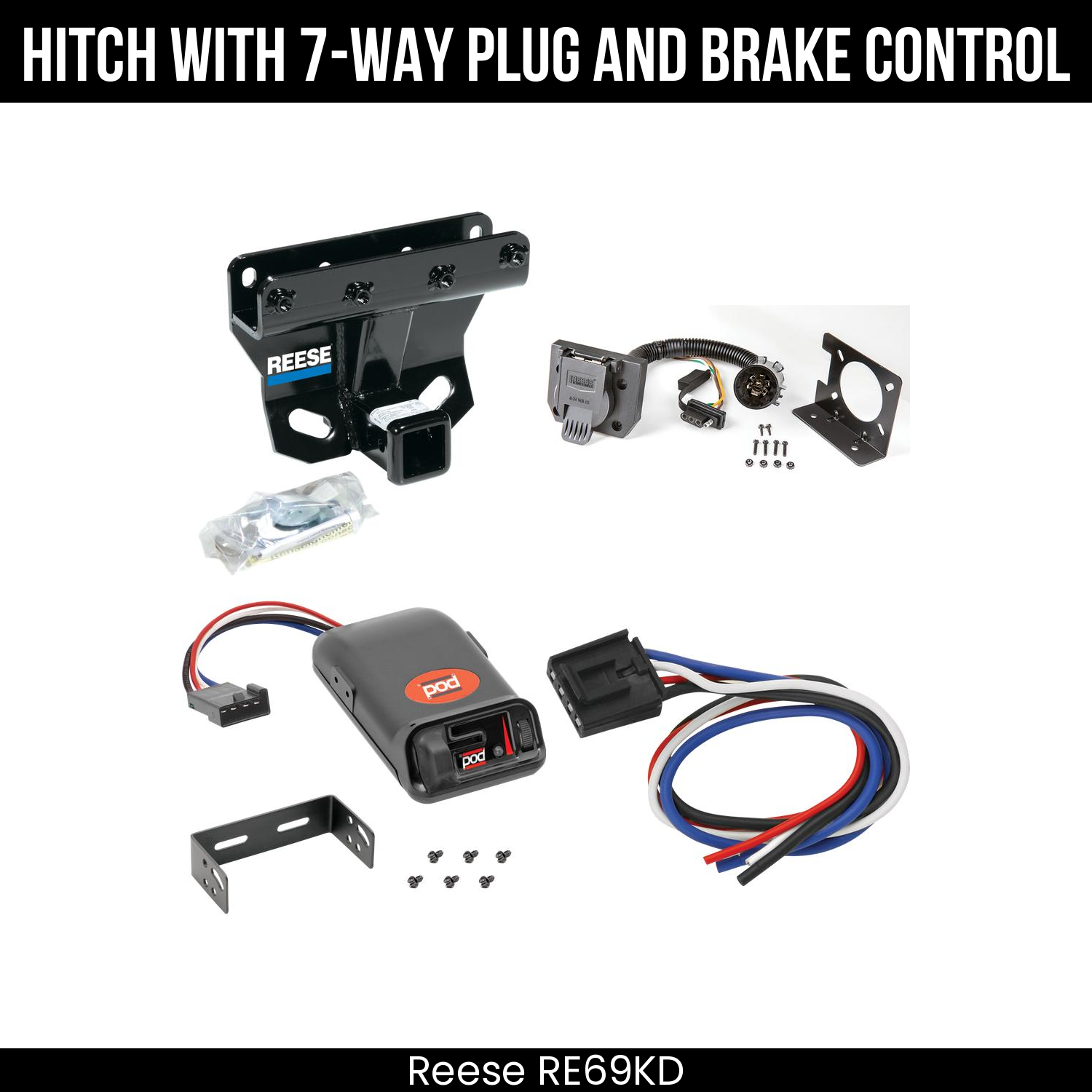 Trailer Hitch , 7-Way , Pro Series POD Brake Control