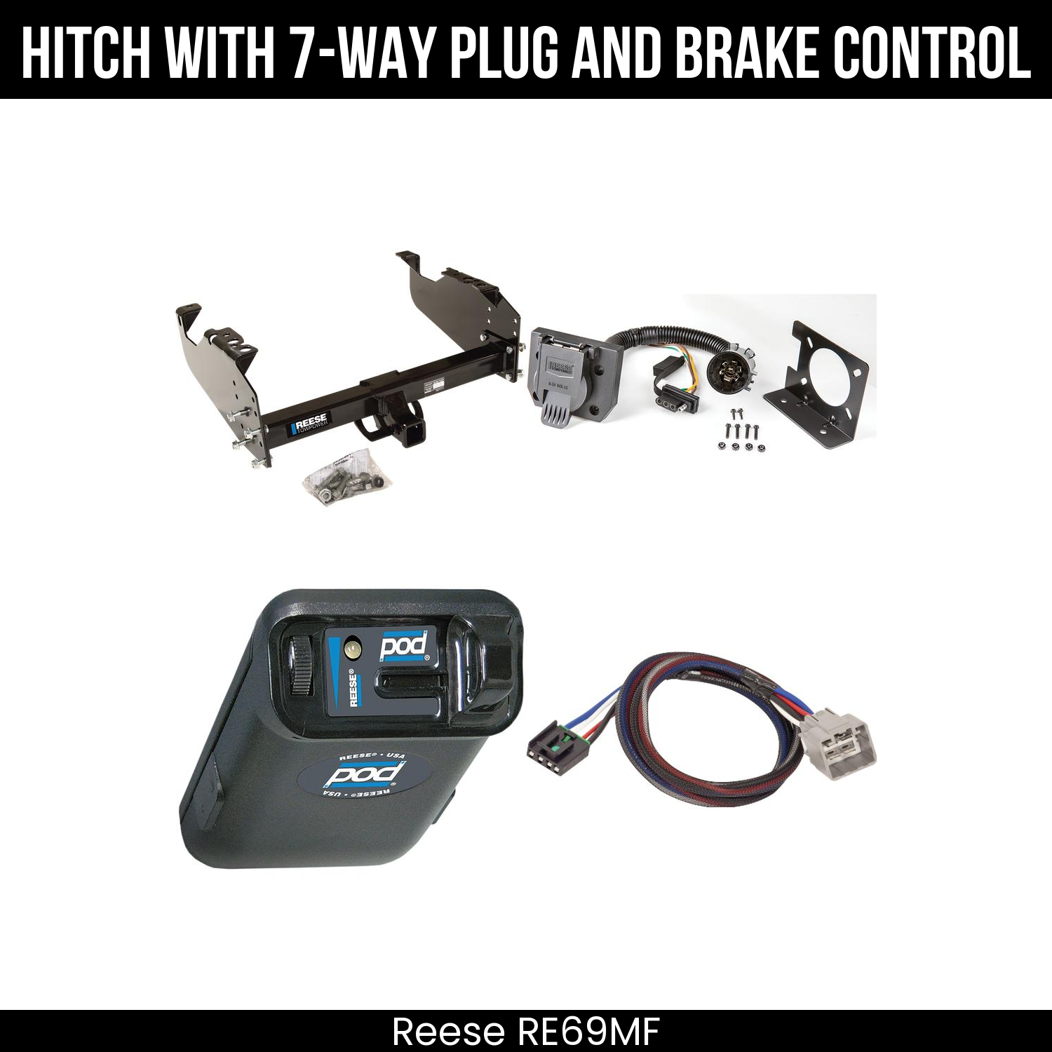 Trailer Hitch , 7-Way , Reese POD Brake Control