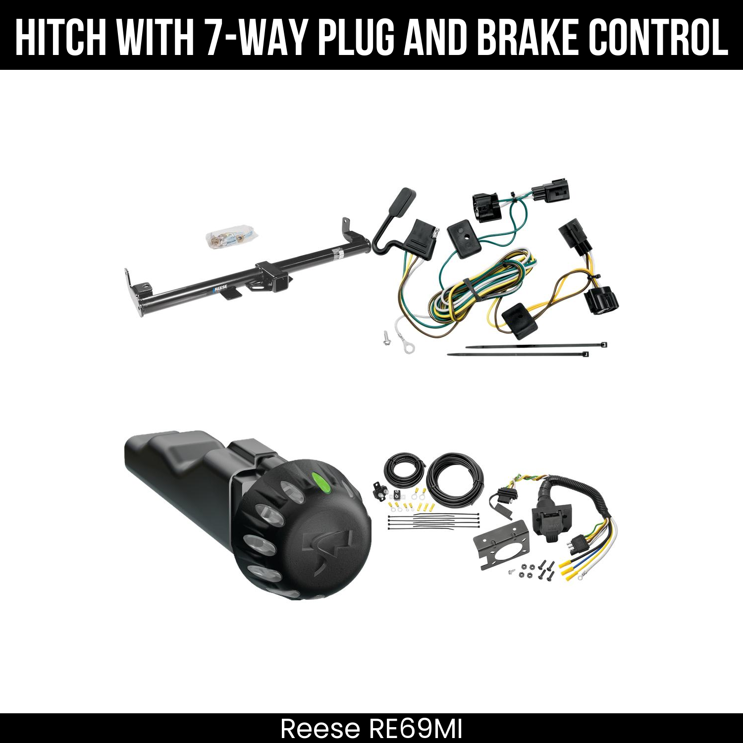 Reese RE69MI Hitch With 7 Way Plug And Brake Control Bundle Featureimg