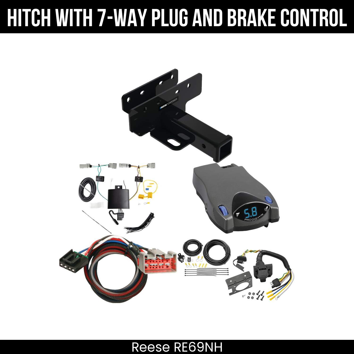 Trailer Hitch , 7-Way , Tekonsha Prodigy P2 Brake Control