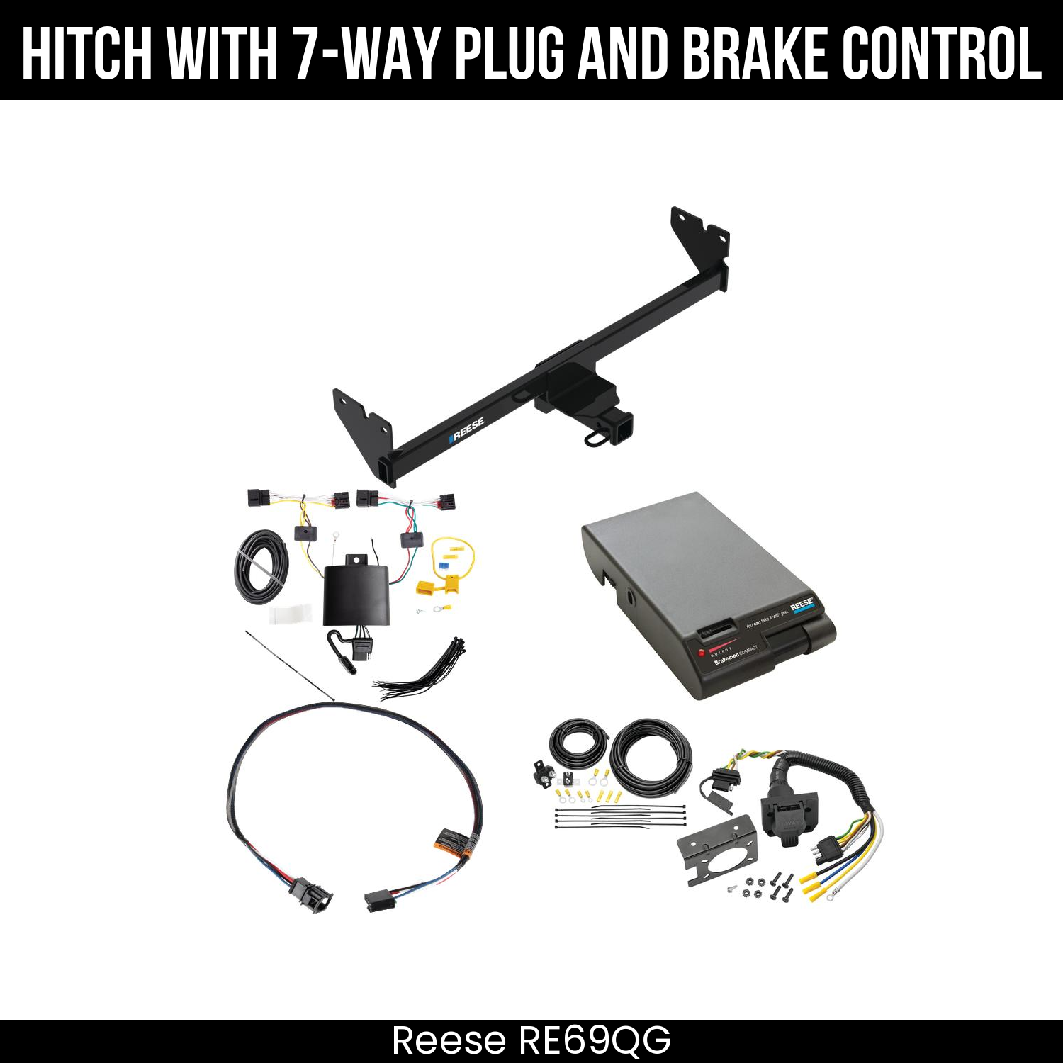 Trailer Hitch , 7-Way , Reese Brakeman Brake Control
