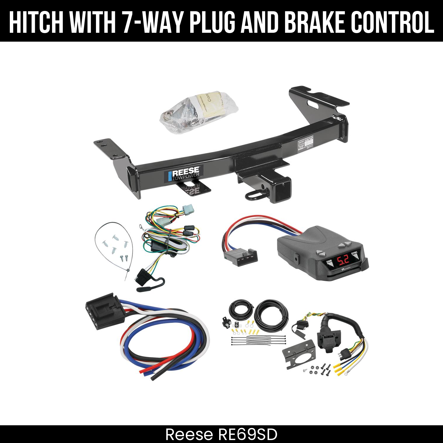 Trailer Hitch , 7-Way , Tekonsha Brakeman IV Brake Control