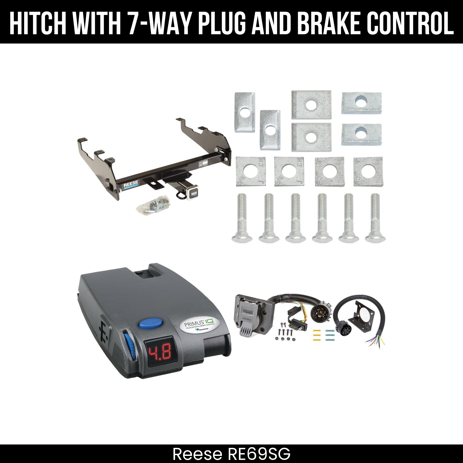 Trailer Hitch , 7-Way , Tekonsha Primus IQ Brake Control